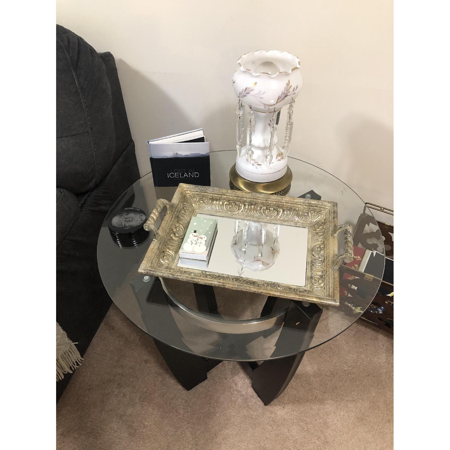 Bob's Glass Coffee Table + 1 End Table - image-5
