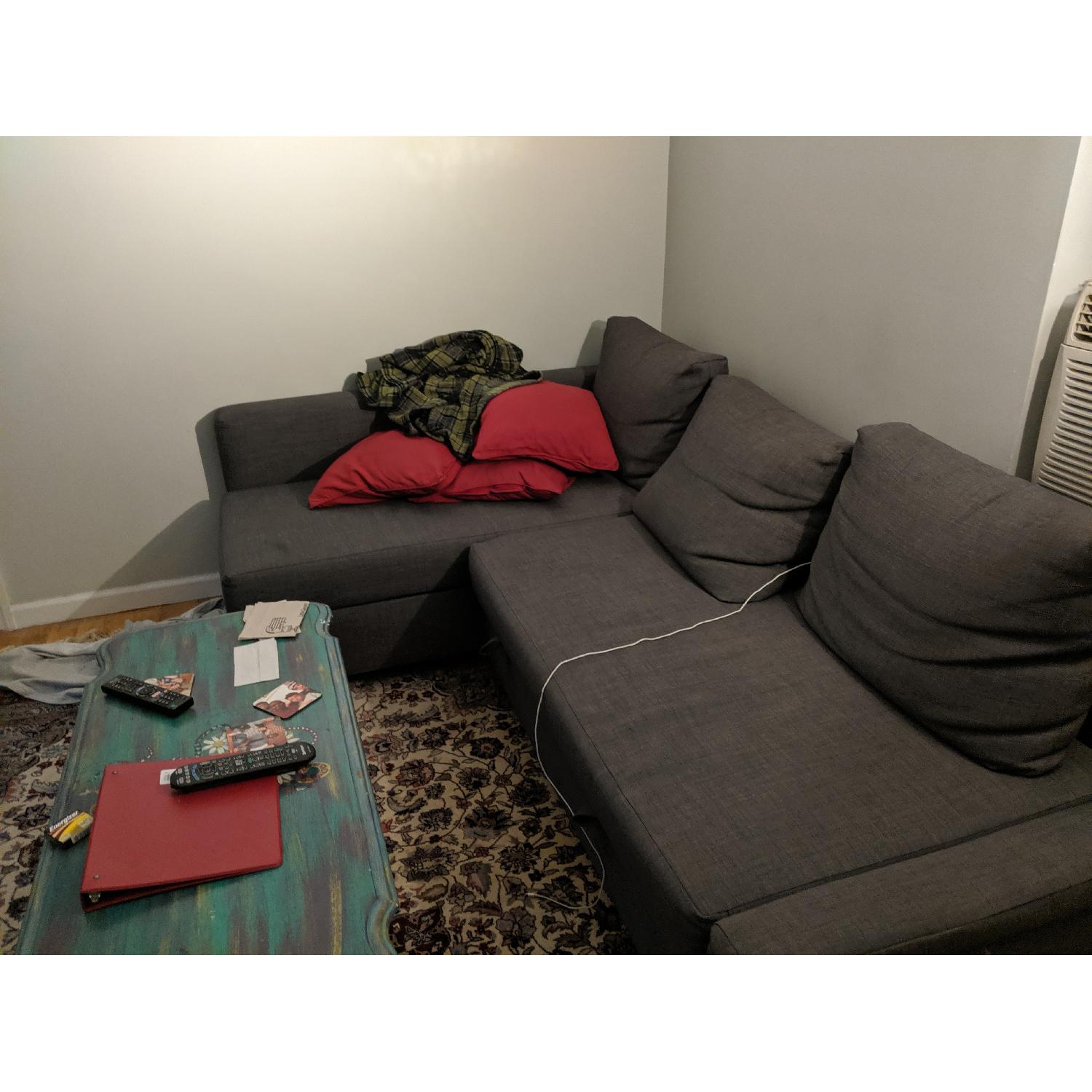 Ikea Friheten Sleeper Sectional Sofa w/ Storage - image-2