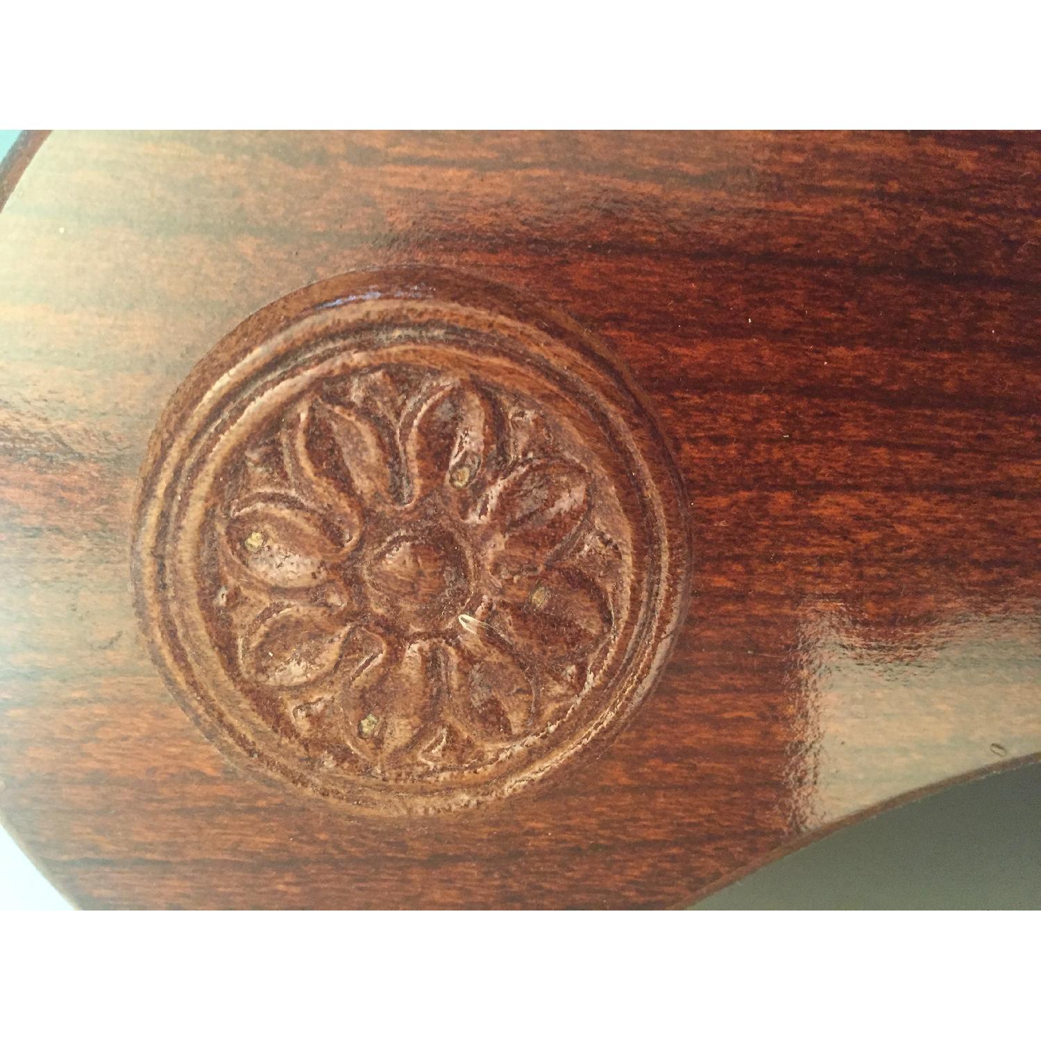 Cherry Wood Queen Size Sleigh Bed Frame - image-5