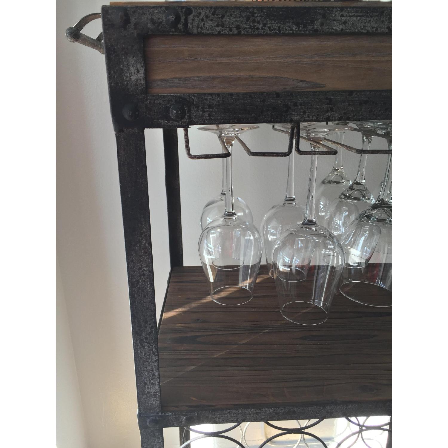 Vintage Bar Cart/Wine Rack AptDeco