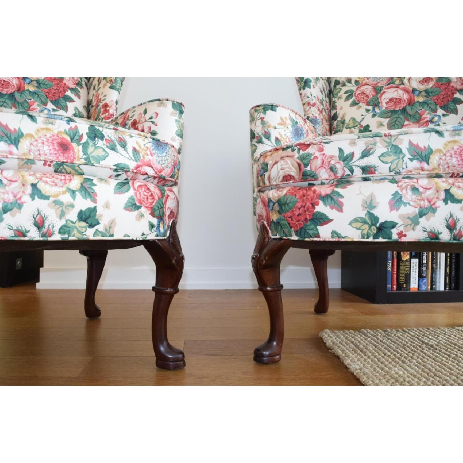 Sherrill Furniture Victorian Wing-Backed Accent Chairs - image-9