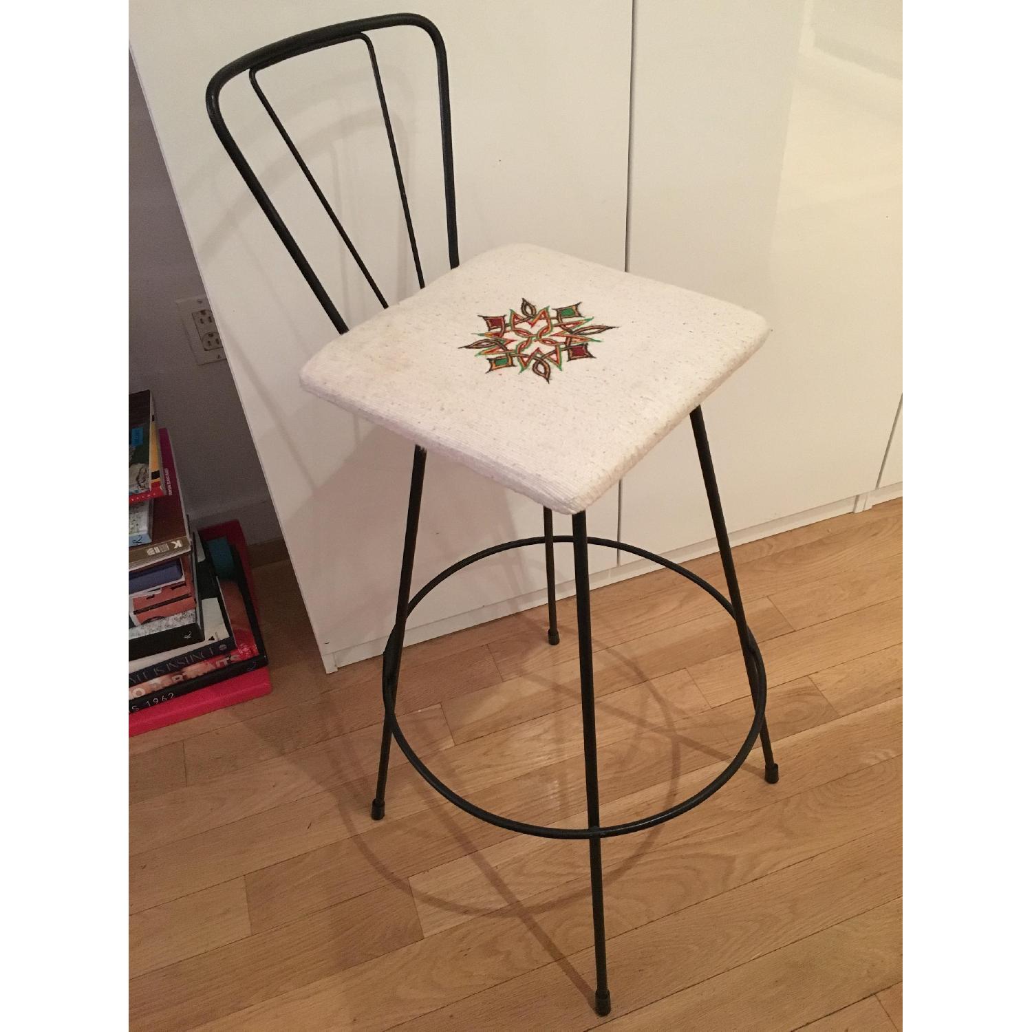 Mid Century Black Wire Bar Stools - image-1