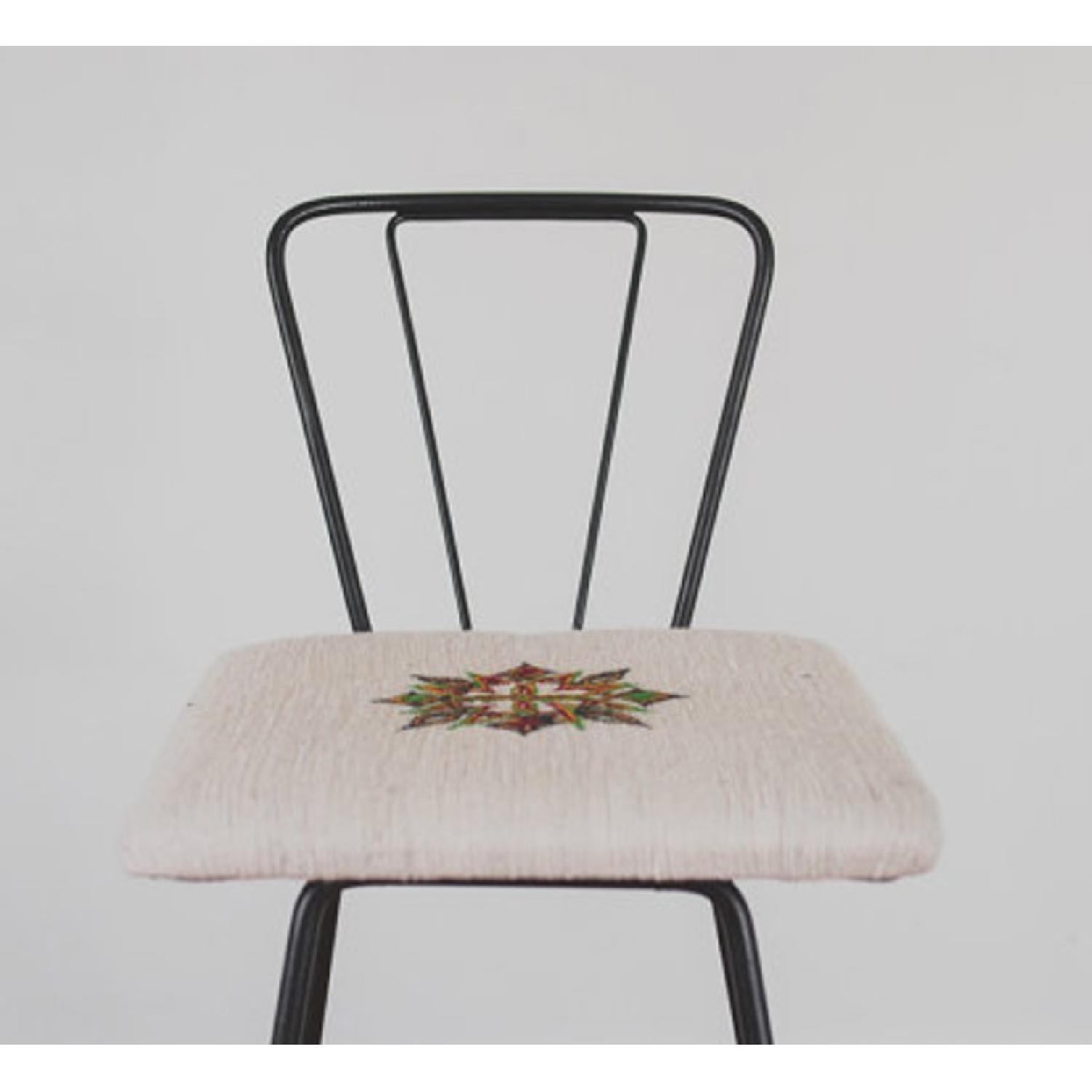 Mid Century Black Wire Bar Stools - image-3