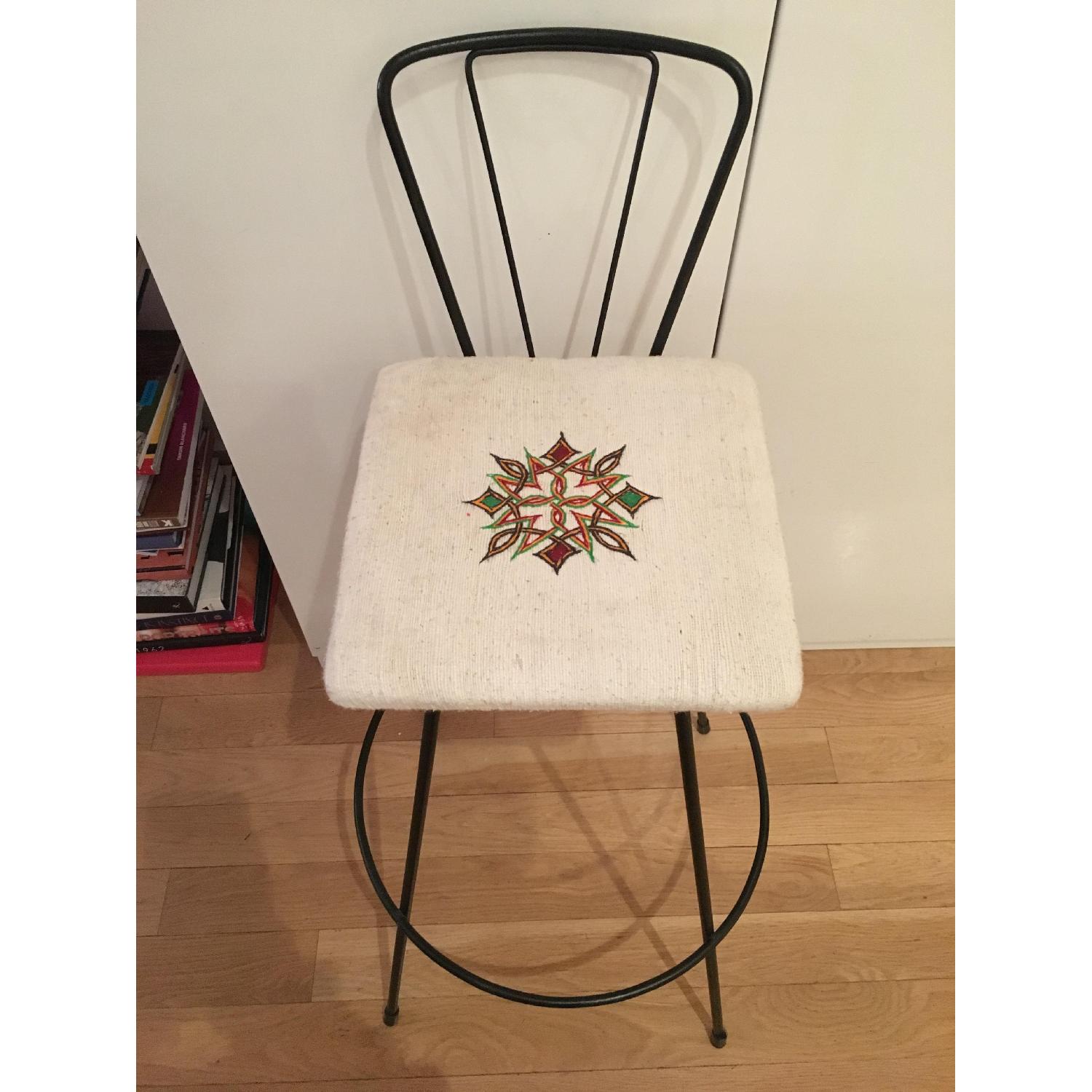 Mid Century Black Wire Bar Stools - image-6