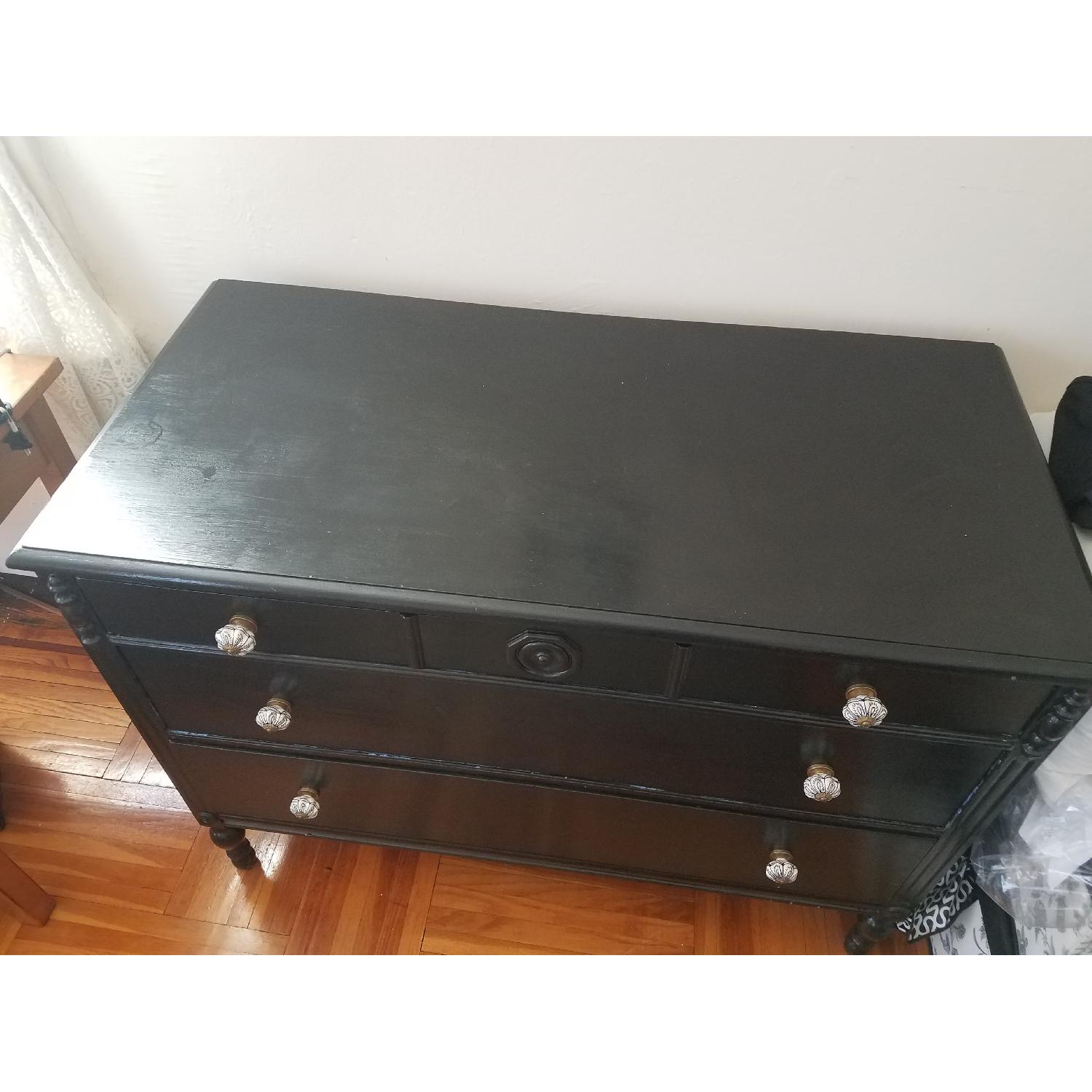 Antique 2-Drawer Dresser w/ Anthropologie Drawer Pulls - image-2