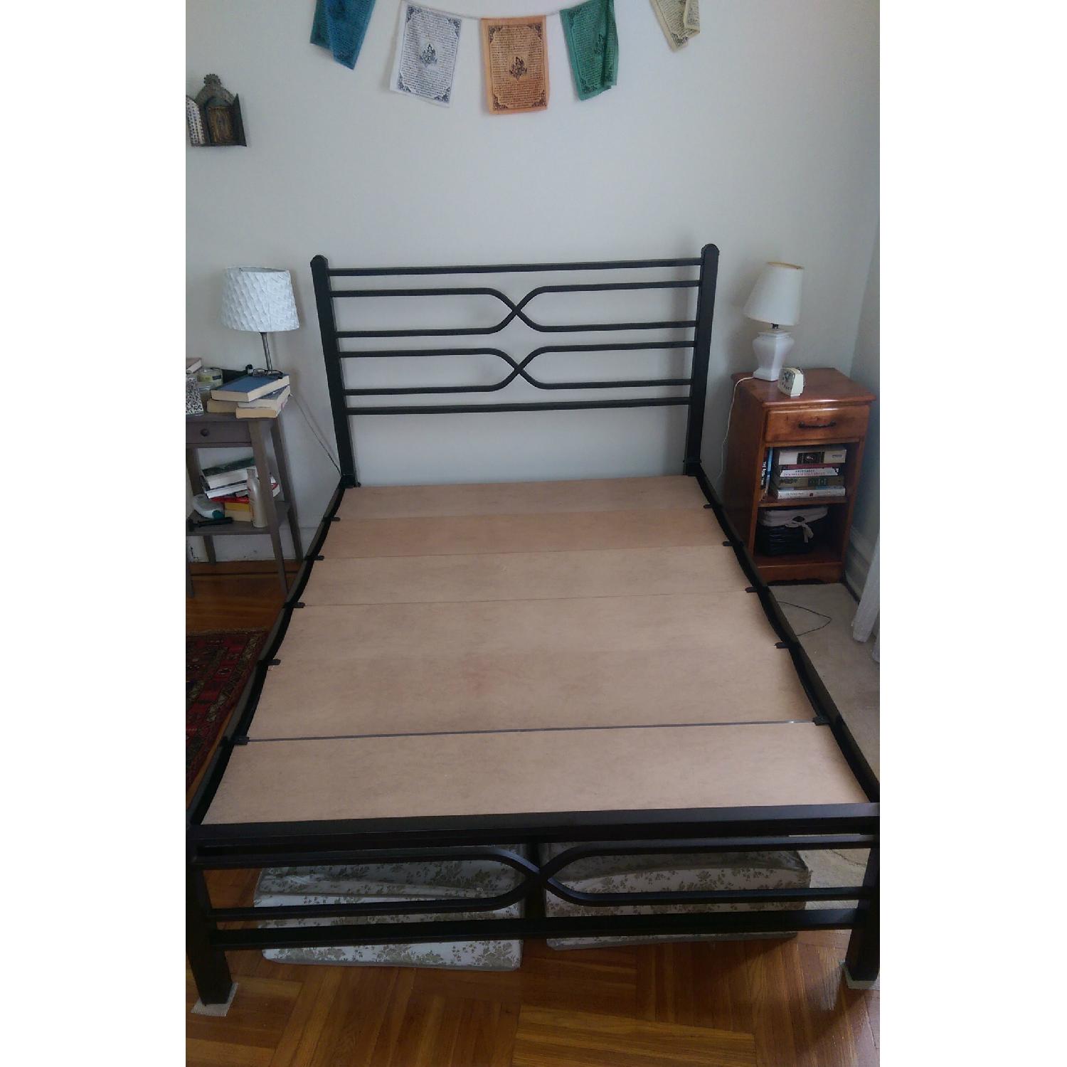 Amisco Full Size Metal Bed Frame w/ Headboard & Footboard - image-2