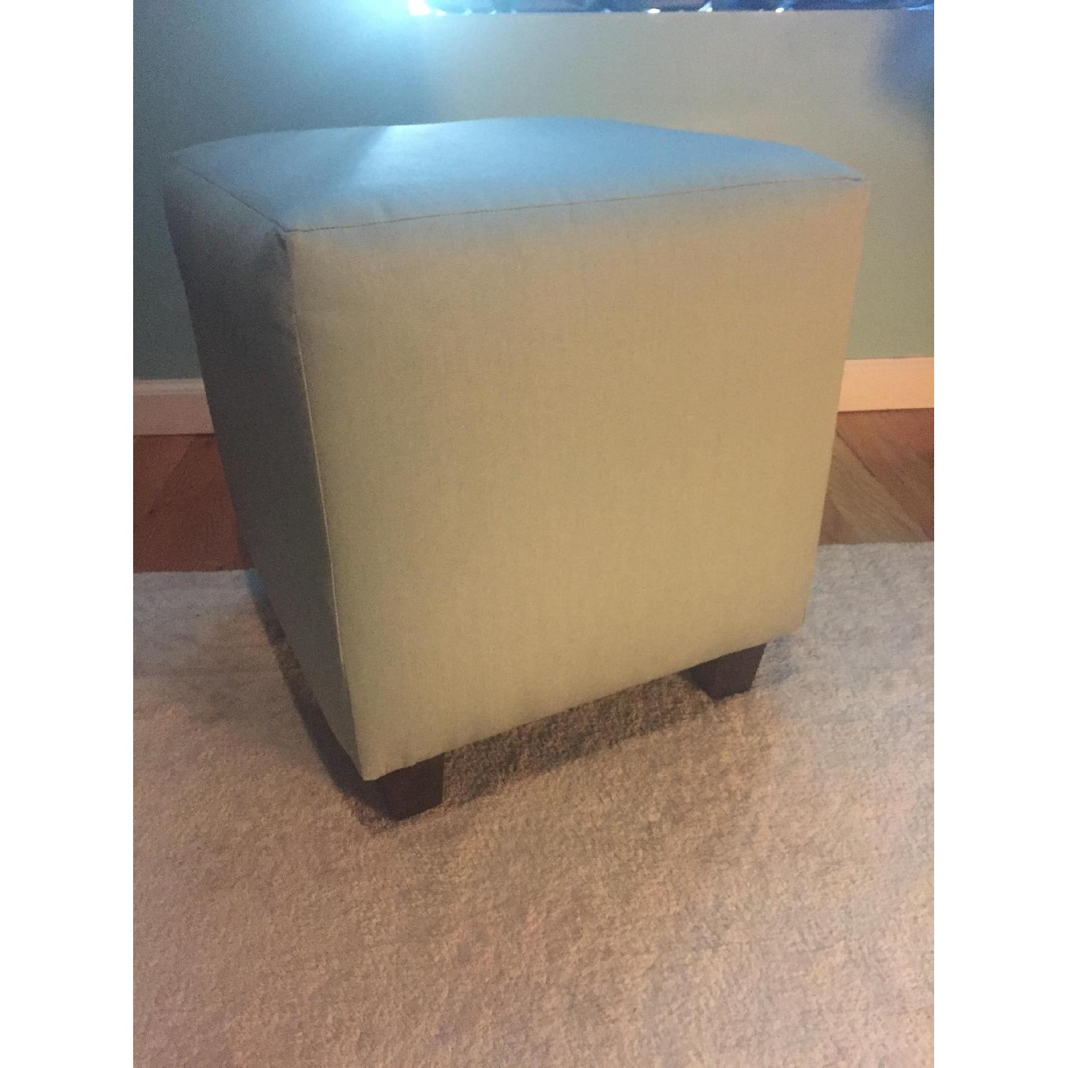 Ballard Designs Upholstered Cube Ottoman - image-3