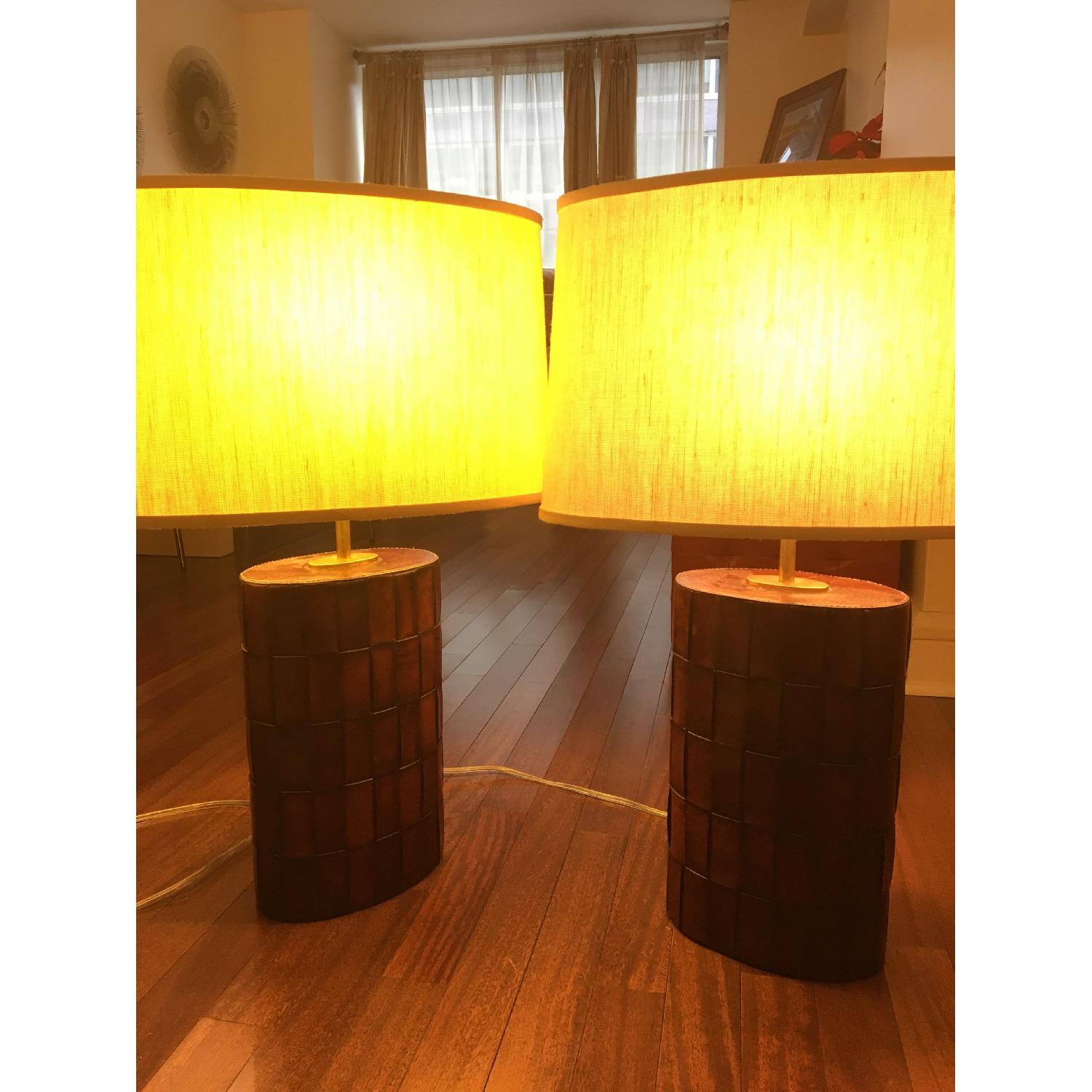Leather & Canvas Table Lamps - image-2