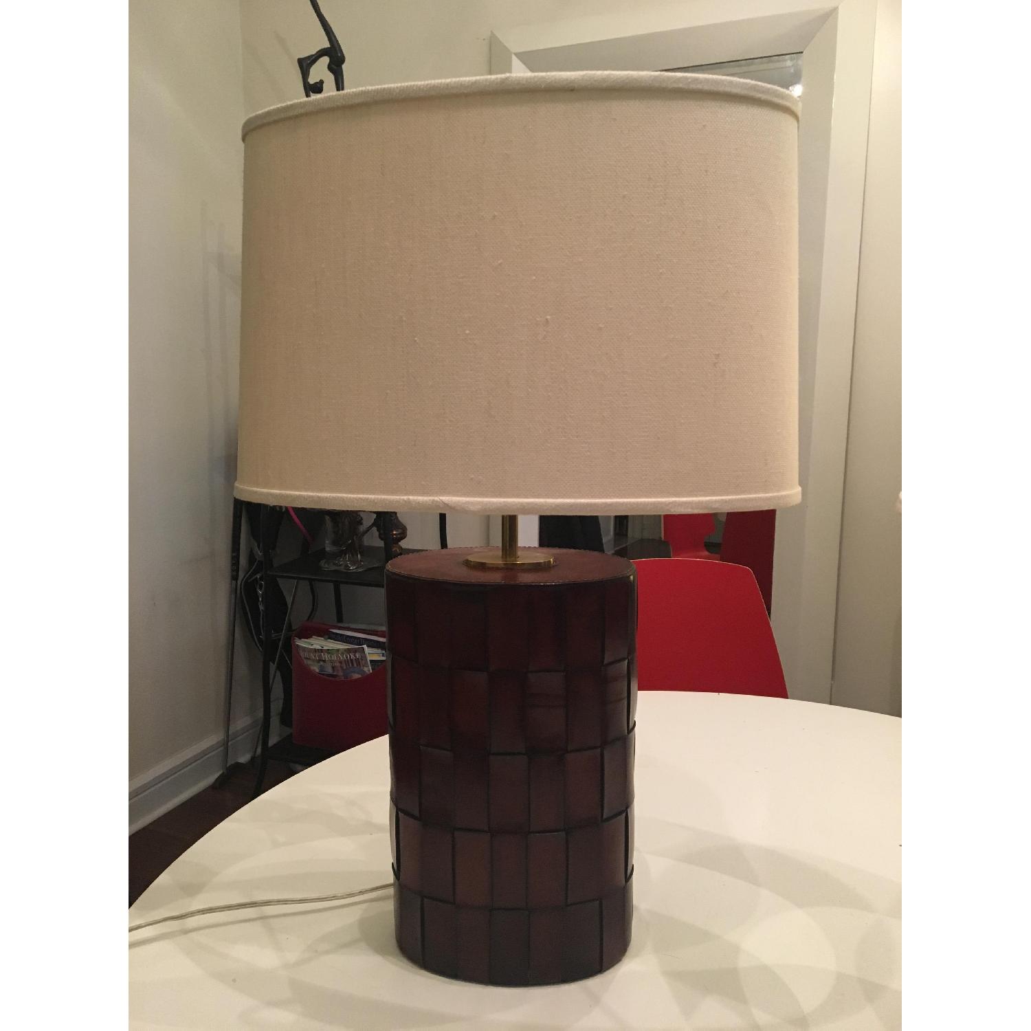Leather & Canvas Table Lamps - image-3