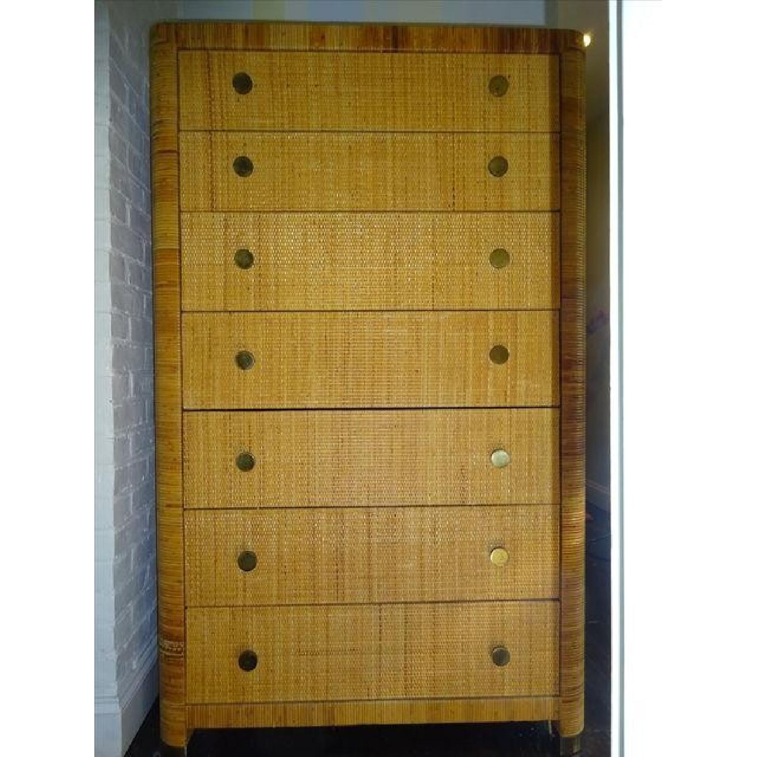 Vintage Bielecky Brothers Cane High Chest - image-2
