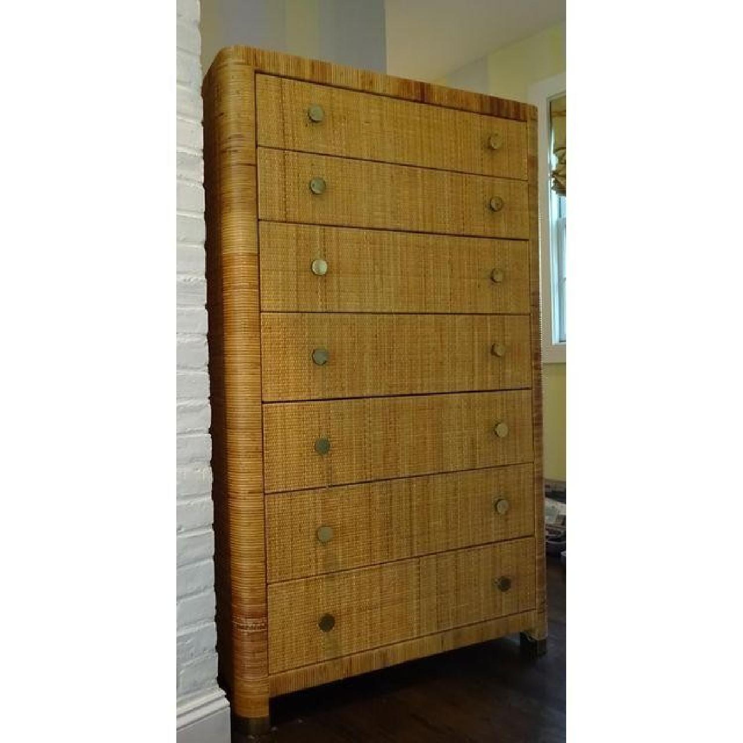 Vintage Bielecky Brothers Cane High Chest - image-4