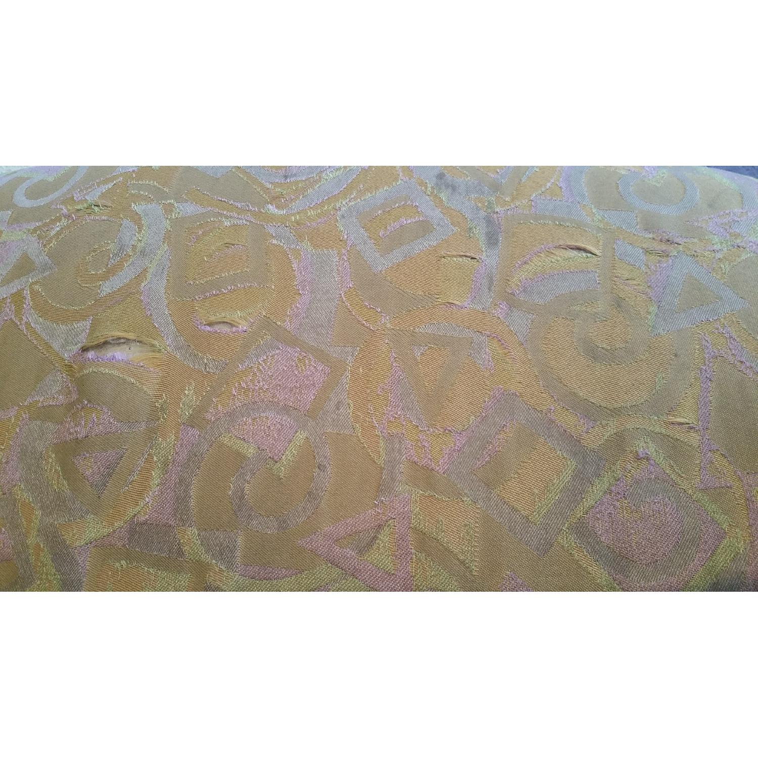 Green & Purple Swivel Accent Chair - image-6