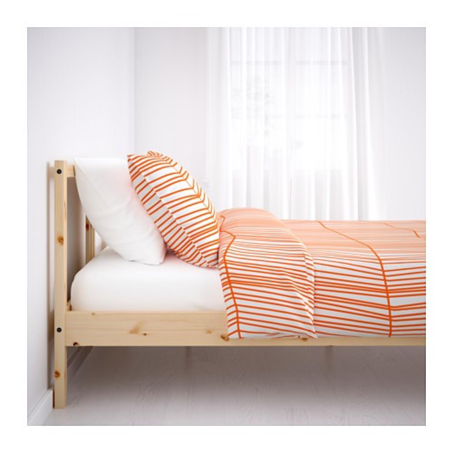 IKEAシングルベッド FJELLSE Ikea Fjellse Full Size Bed Frame w/ Slatted Bed Base - AptDeco