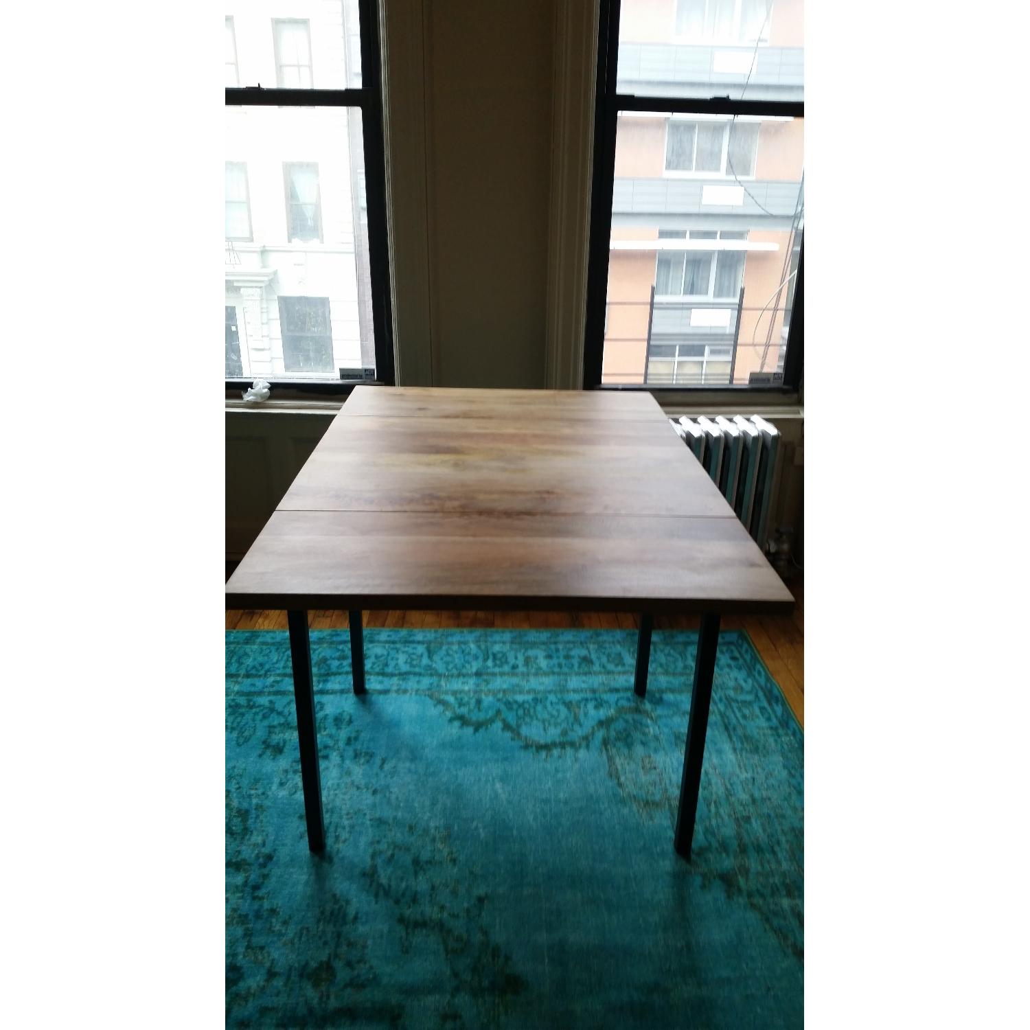 West Elm Drop Leaf Expandable Table - image-1