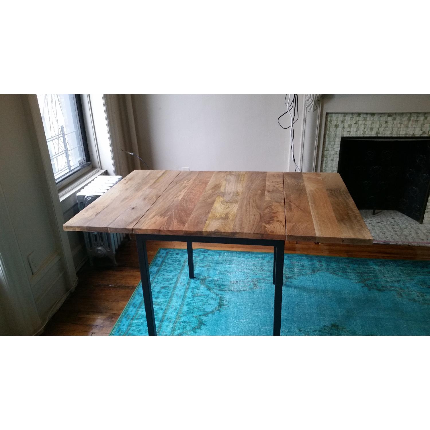 West Elm Drop Leaf Expandable Table - image-5