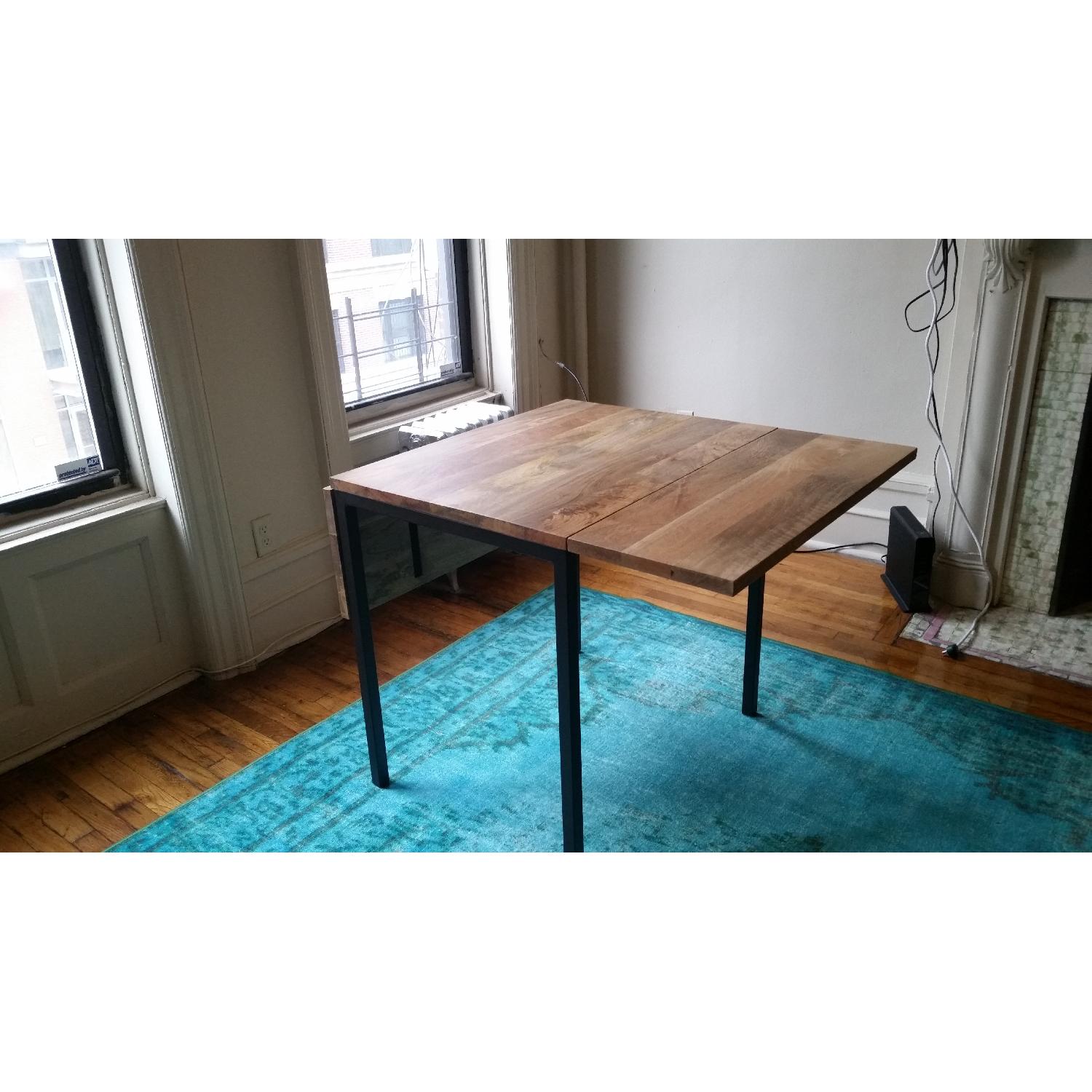 West Elm Drop Leaf Expandable Table - image-6