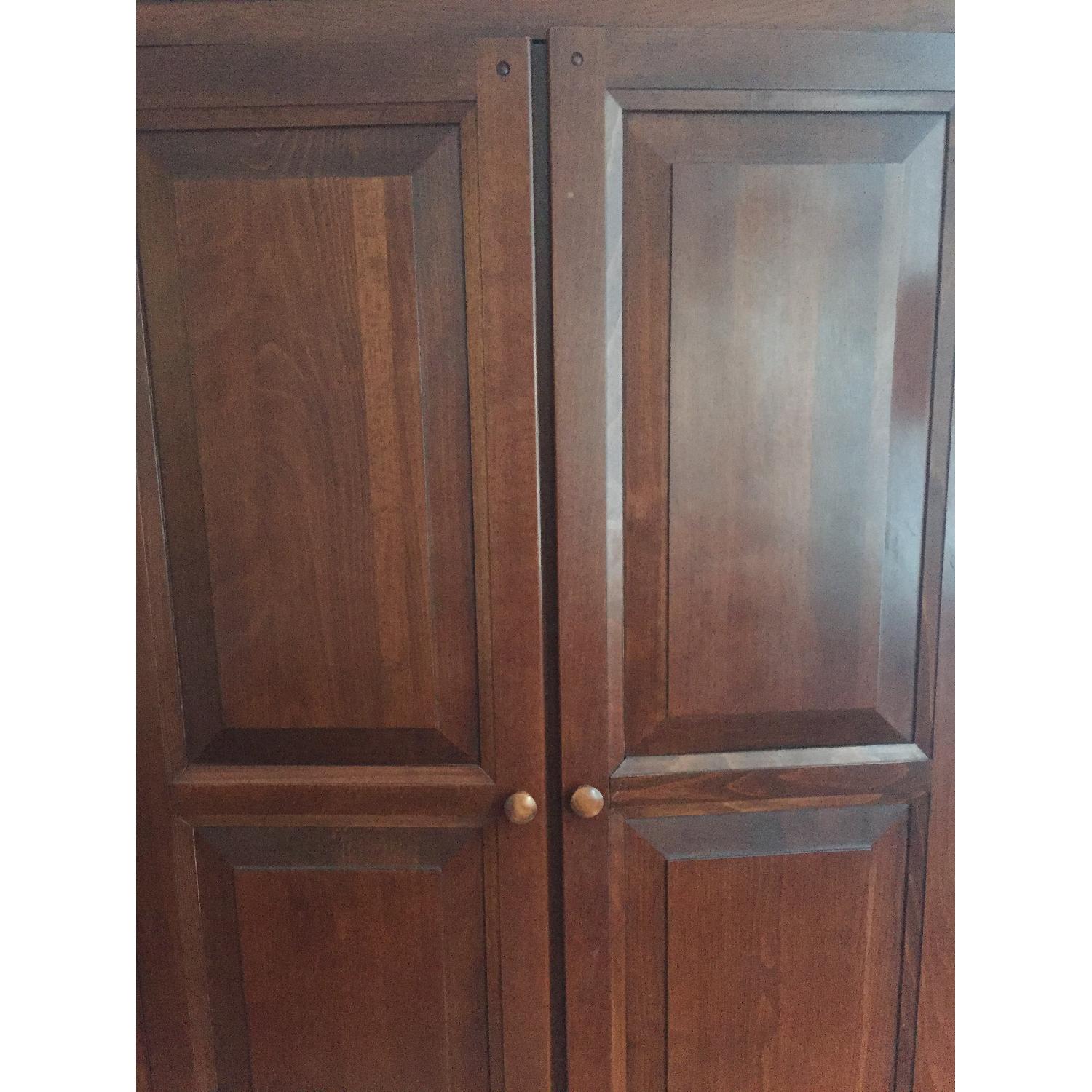 Antique Cherry Wood Wardrobe/Armoire - image-2