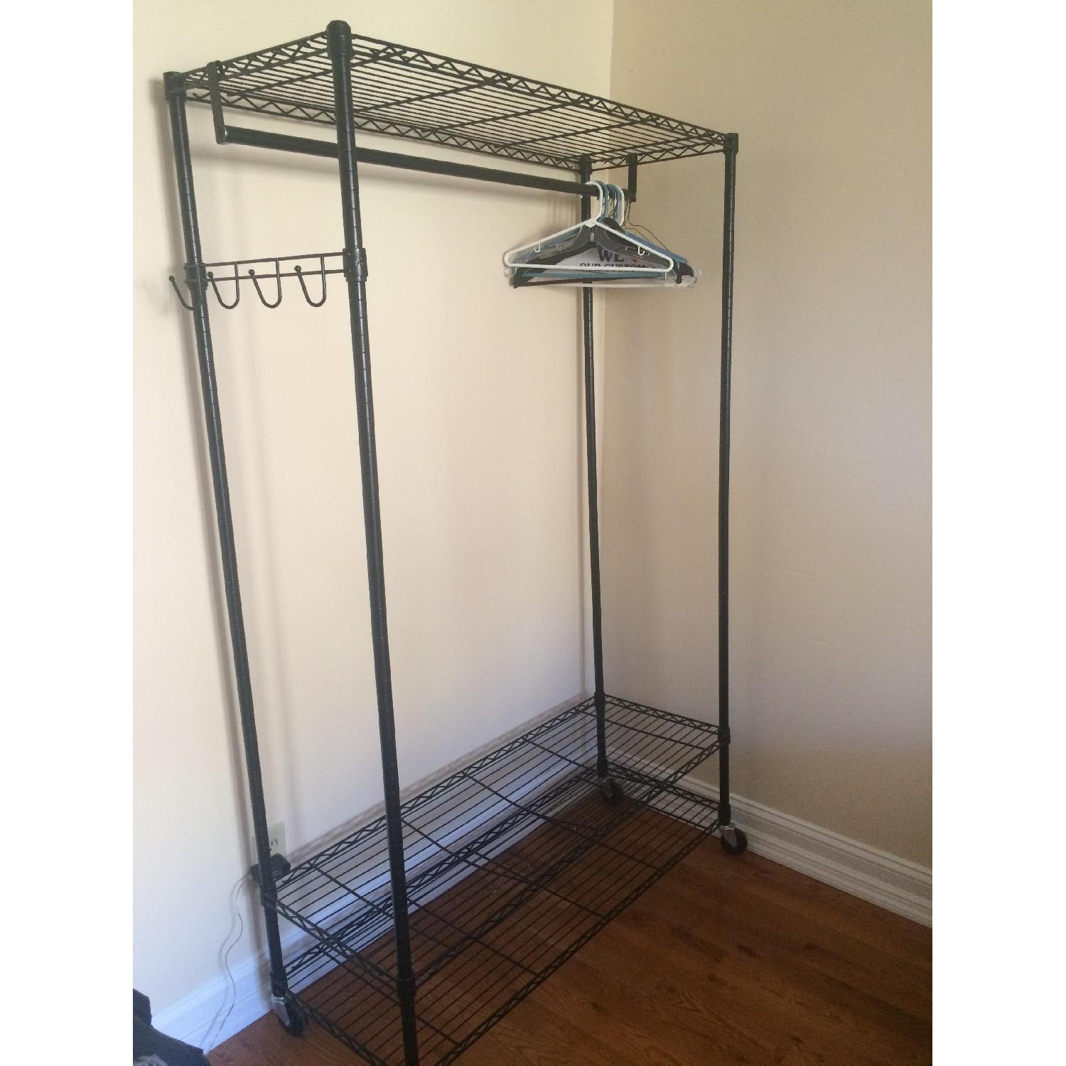 Ikea Black Metal Clothing Rack - image-1