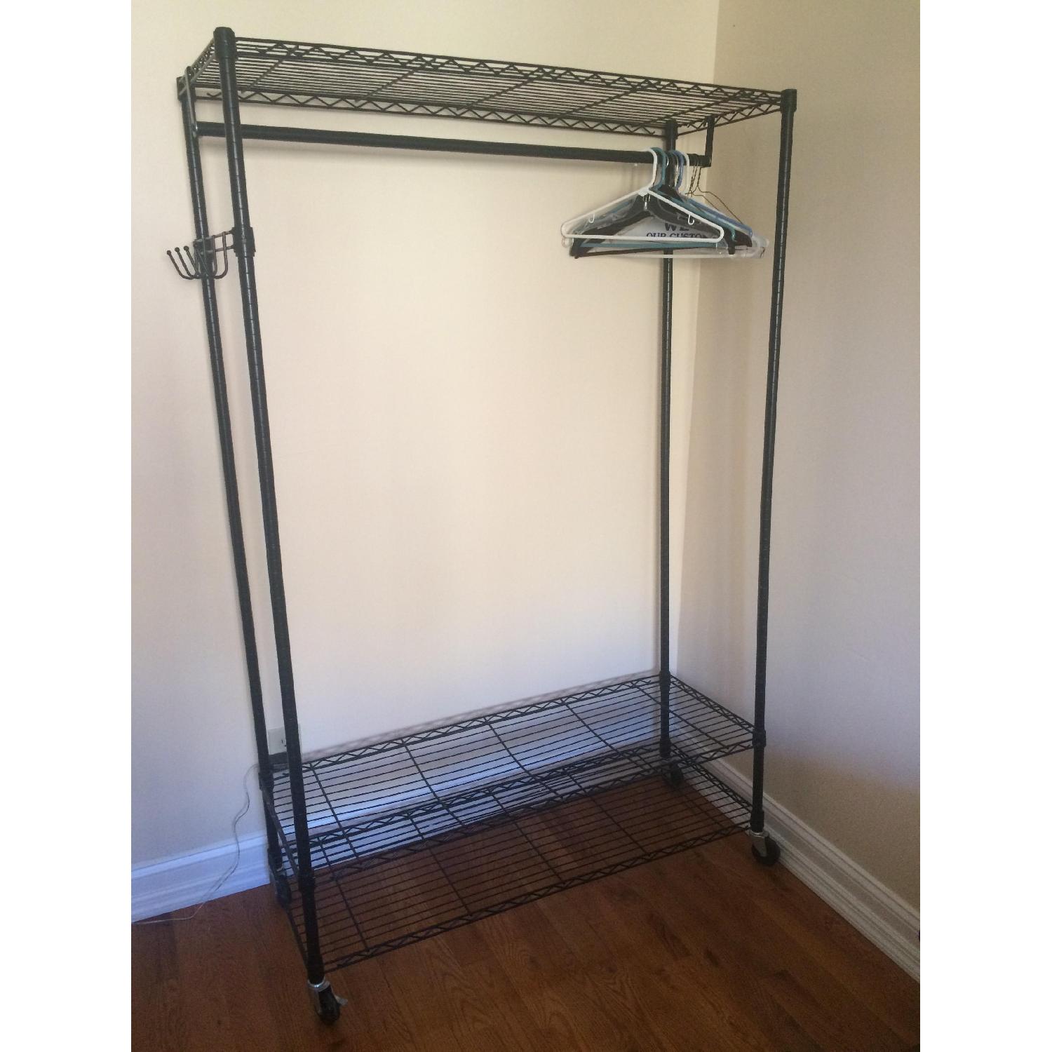 Ikea Black Metal Clothing Rack - image-2