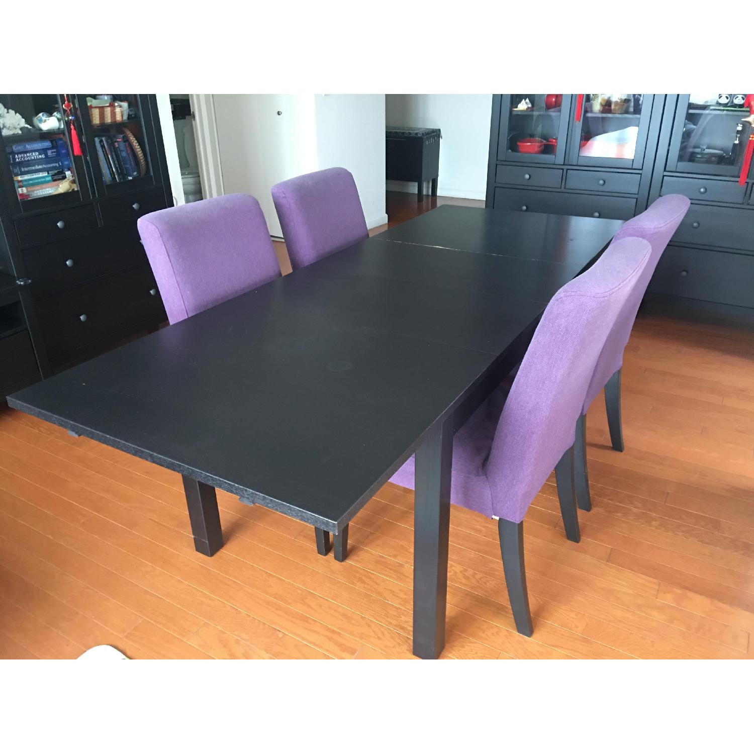 Ikea Extendable Dining Table w/ 4 Chairs - image-4