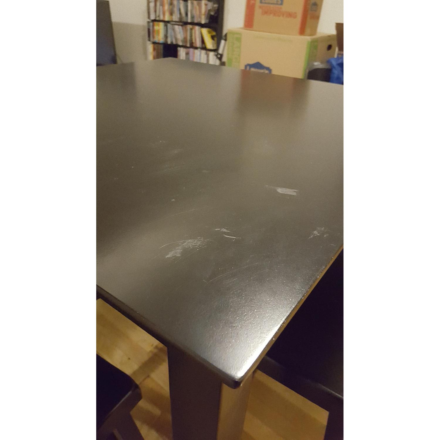 Jennifer Convertibles Black High Top Table w/ 4 Stools - image-2