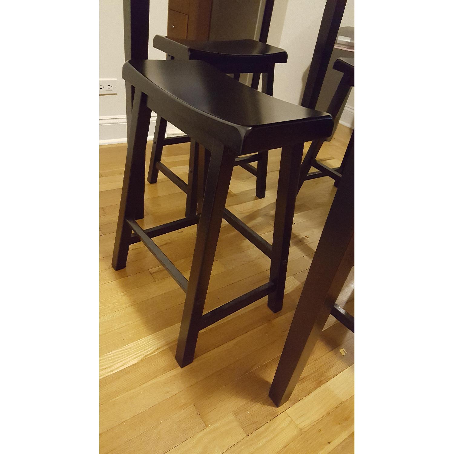 Jennifer Convertibles Black High Top Table w/ 4 Stools - image-3