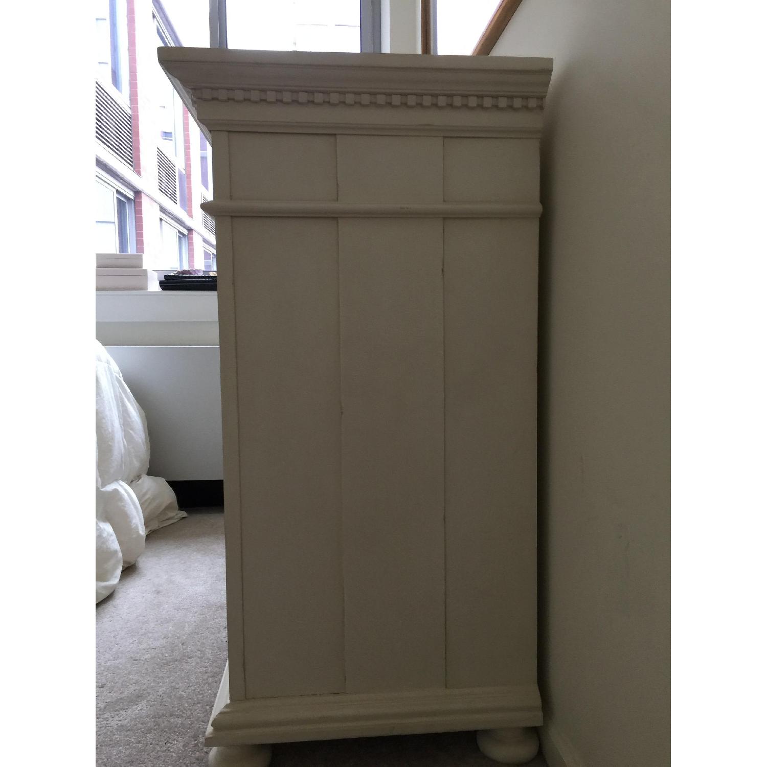 Restoration Hardware St. James 5-Drawer Dresser in Antiqued White - image-4