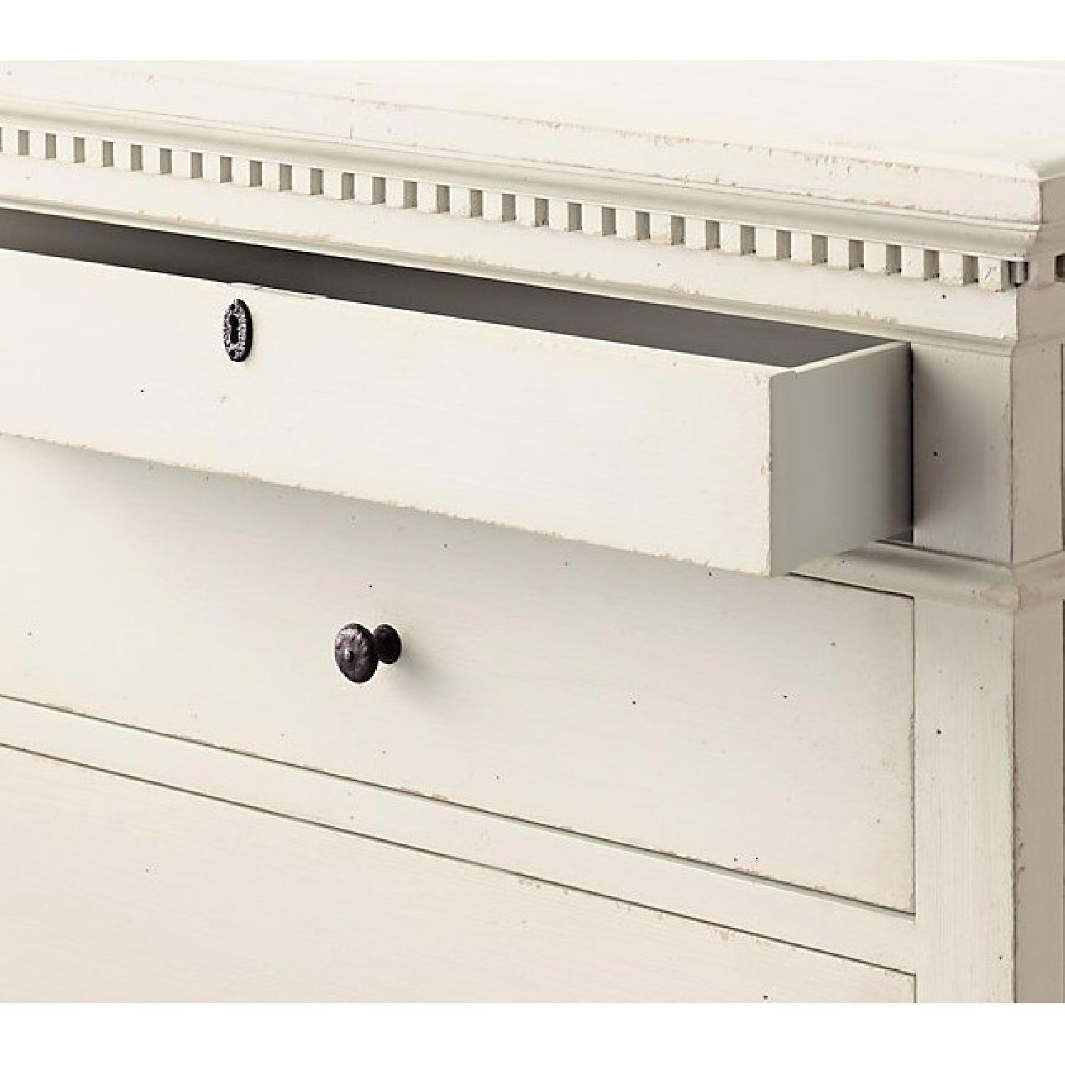 Restoration Hardware St. James 5-Drawer Dresser in Antiqued White - image-5
