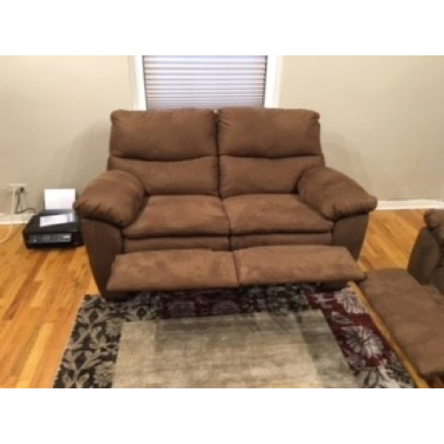Klaussner Furniture Reclining Sofa + Loveseat - image-4