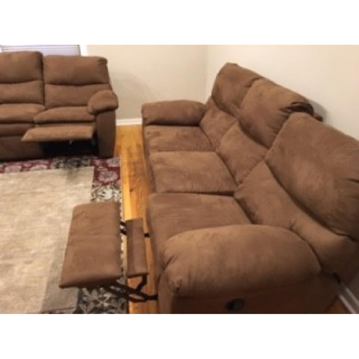 Klaussner Furniture Reclining Sofa + Loveseat - image-7