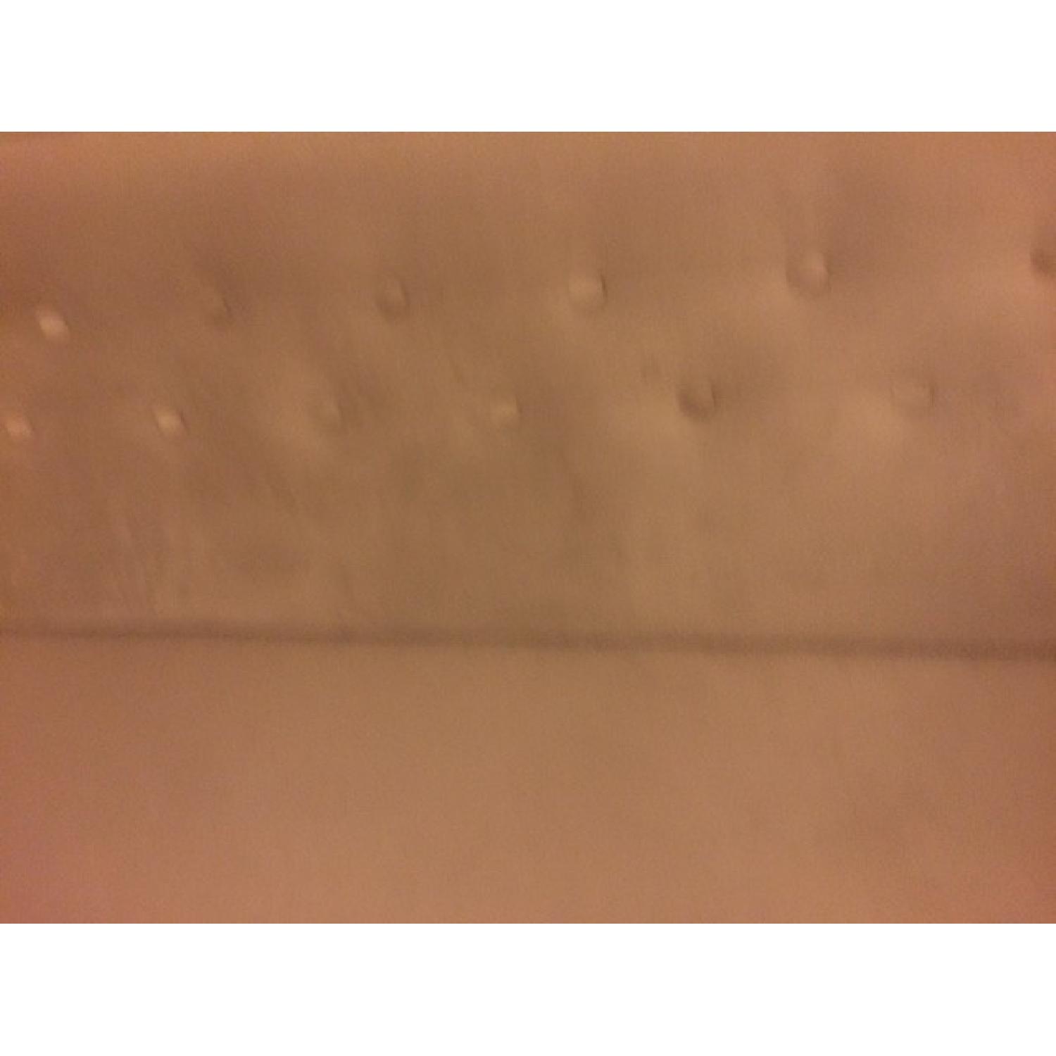 One Kings Lane Tufted Settee in Dove Velvet - image-5