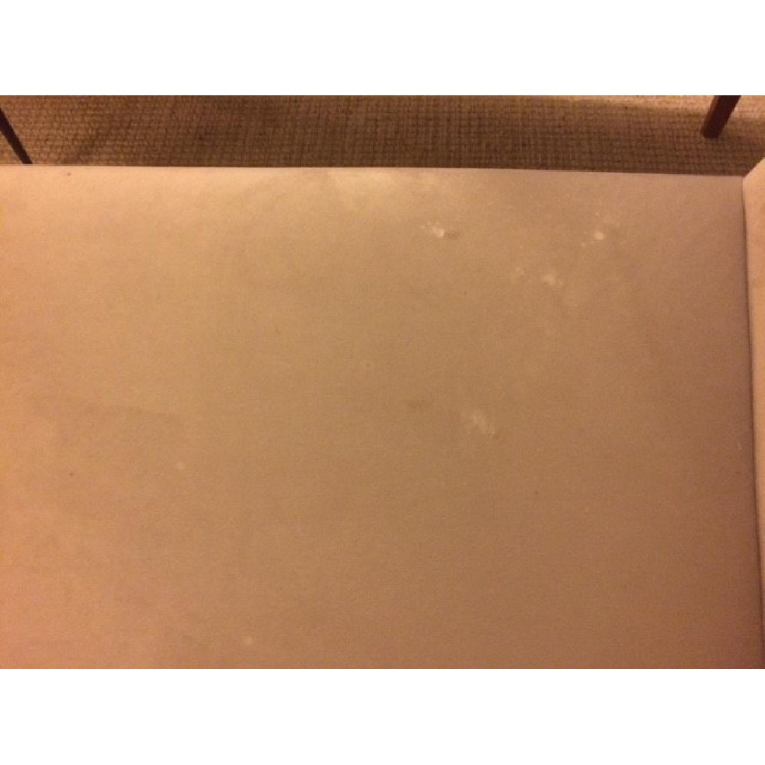 One Kings Lane Tufted Settee in Dove Velvet - image-6