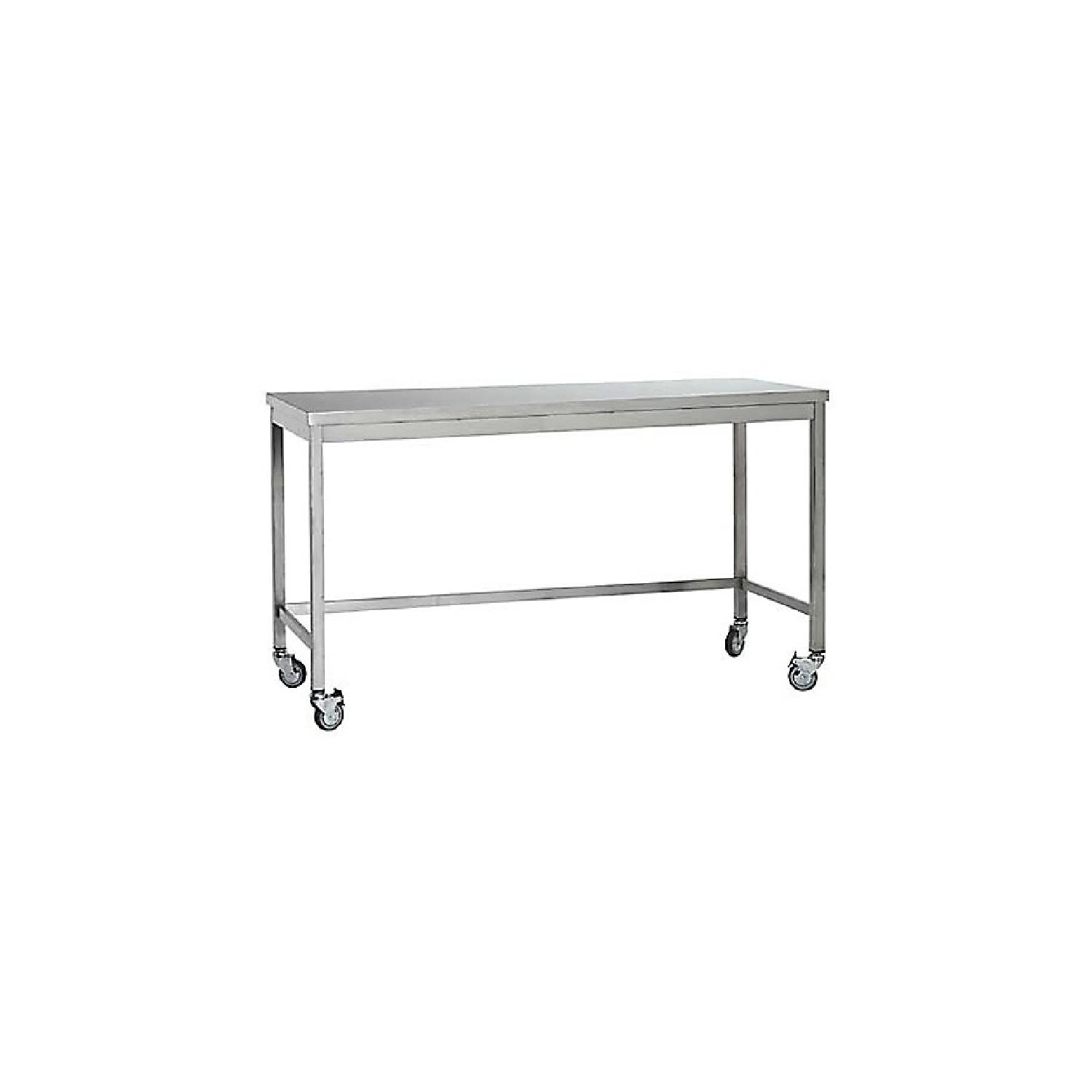 Design Within Reach Quovis Standing Height Stainless Steel Work Table - image-0