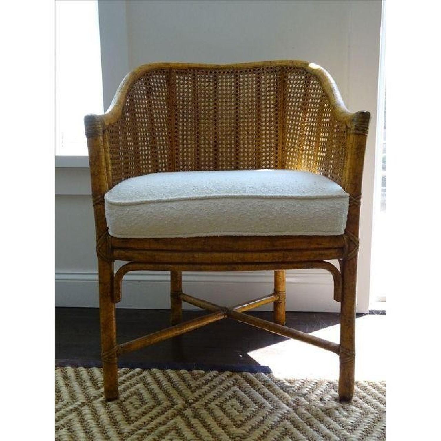 Vintage McGuire Cane Bamboo Barrel Chairs - image-1