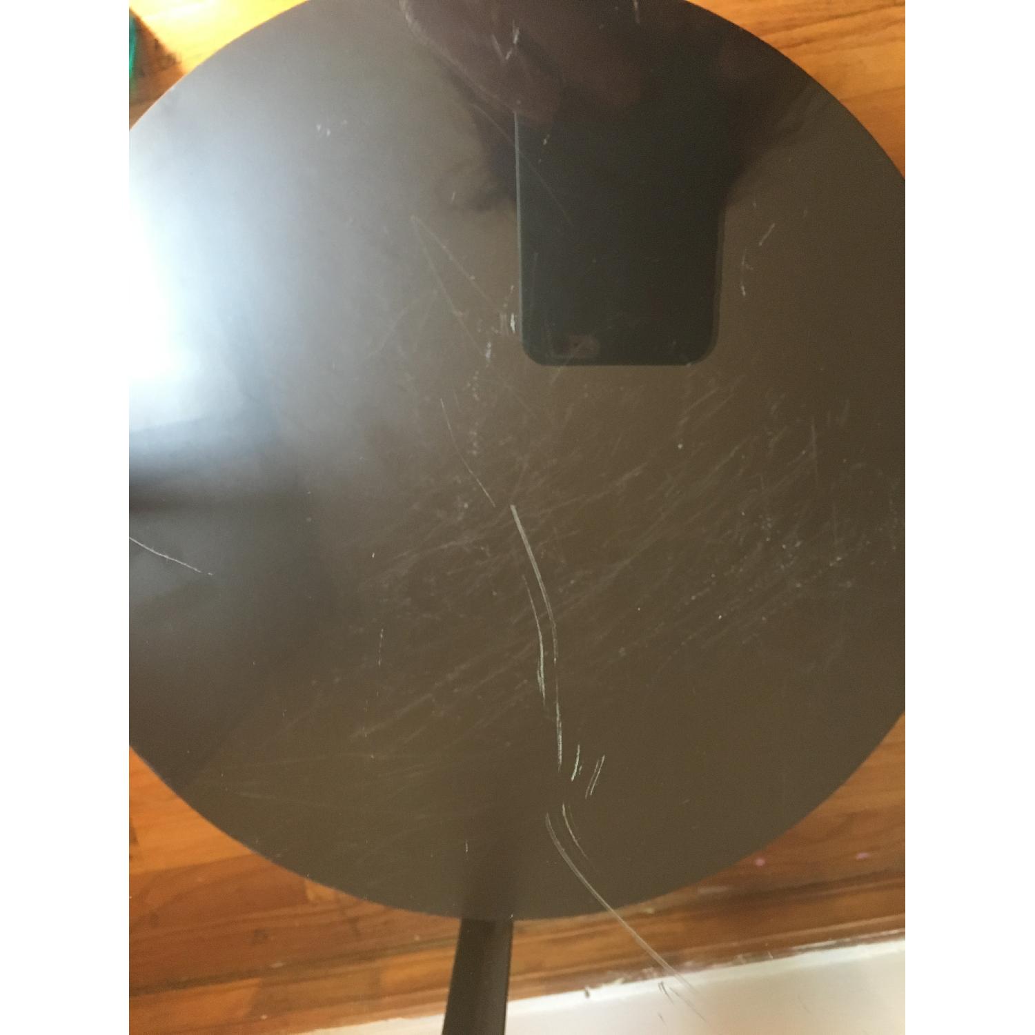 Crate & Barrel Metal & Glass Side Table - image-1