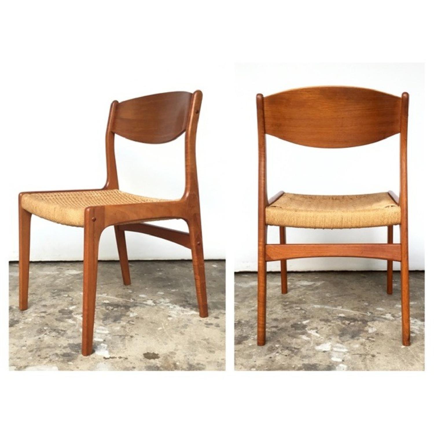 Mid Century Modern Teak Chairs - image-2