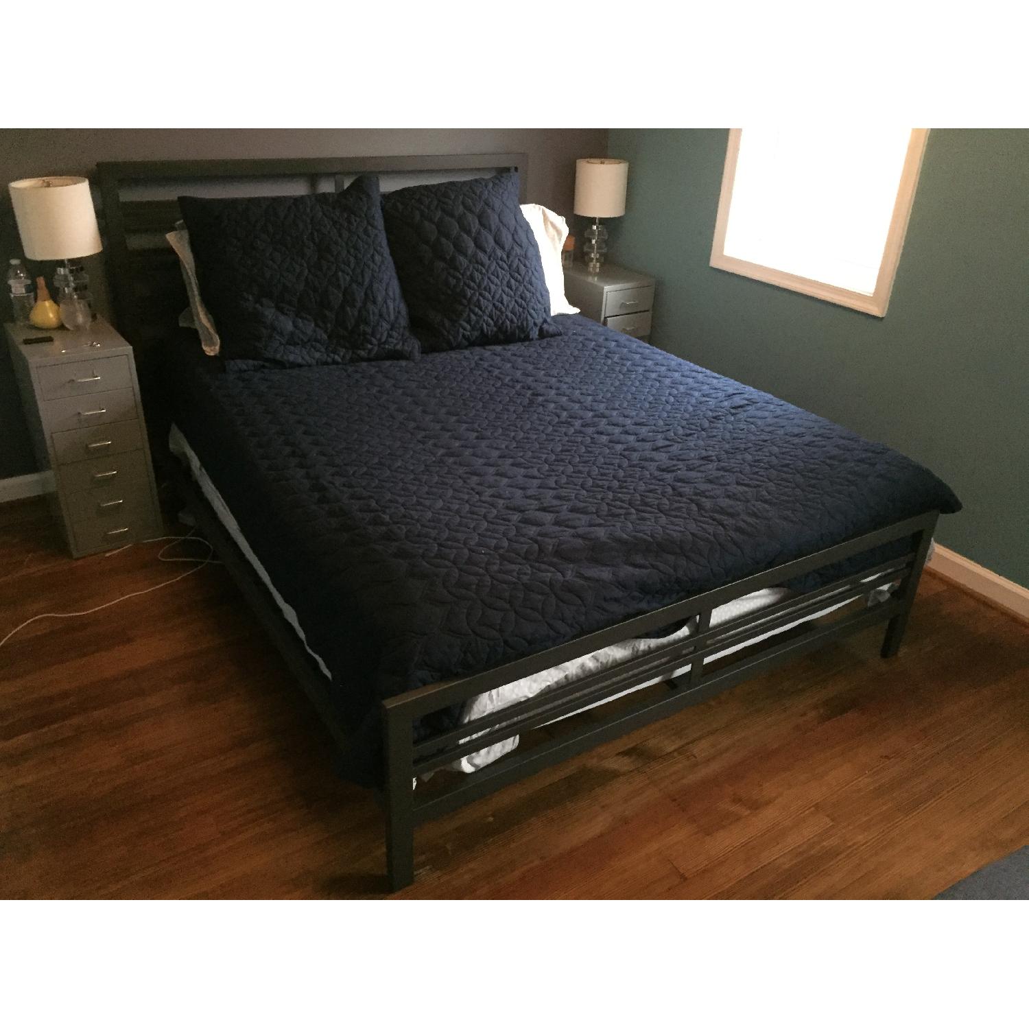 Crate & Barrel Octave Queen Bed Frame - AptDeco