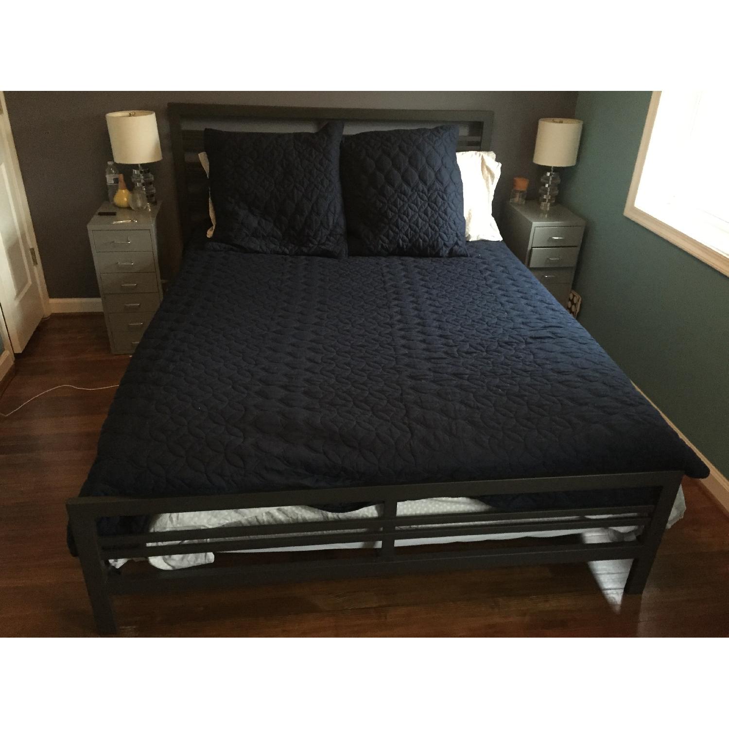 Crate & Barrel Octave Queen Bed Frame - image-3