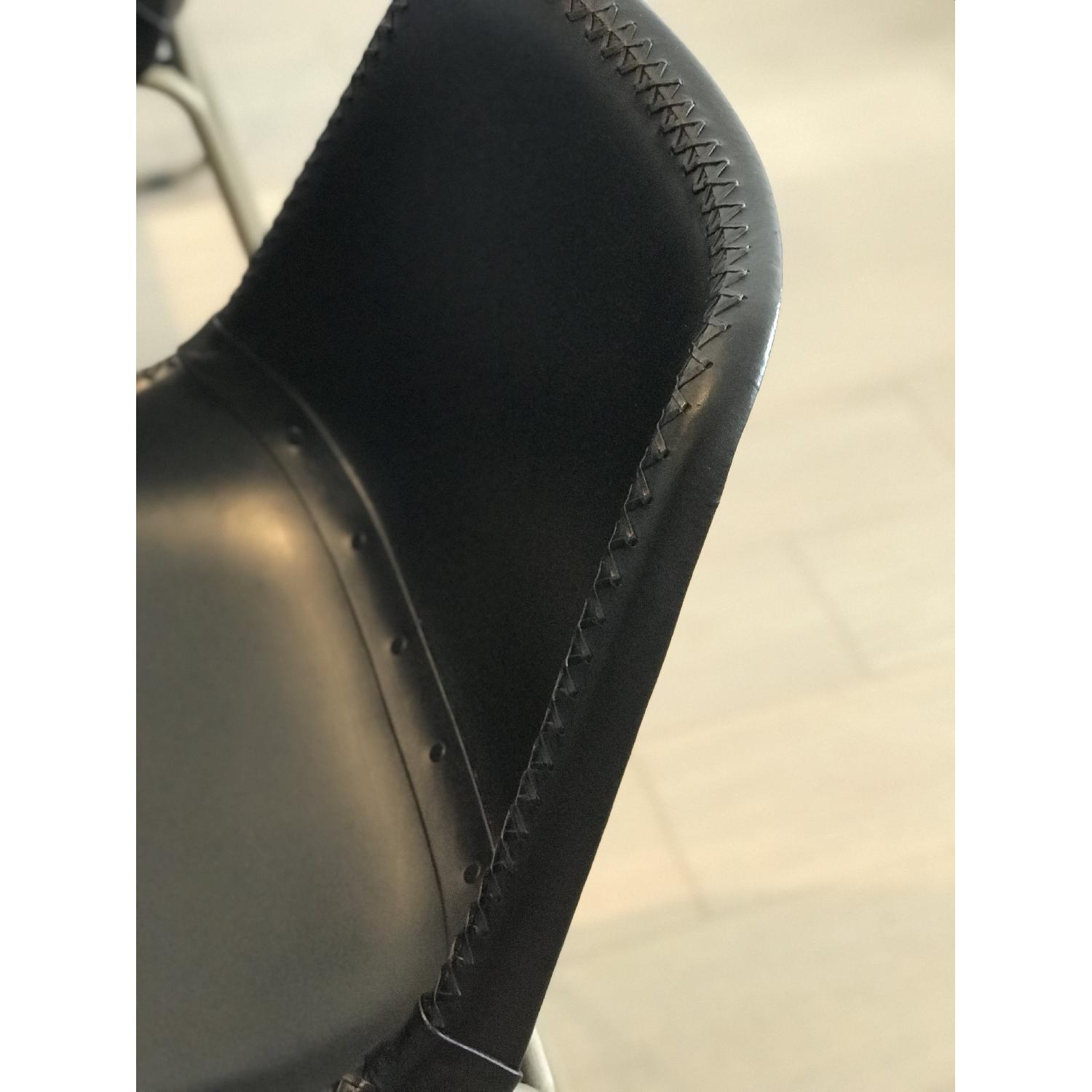 CB2 Roadhouse Black Leather Counter Stools - image-3