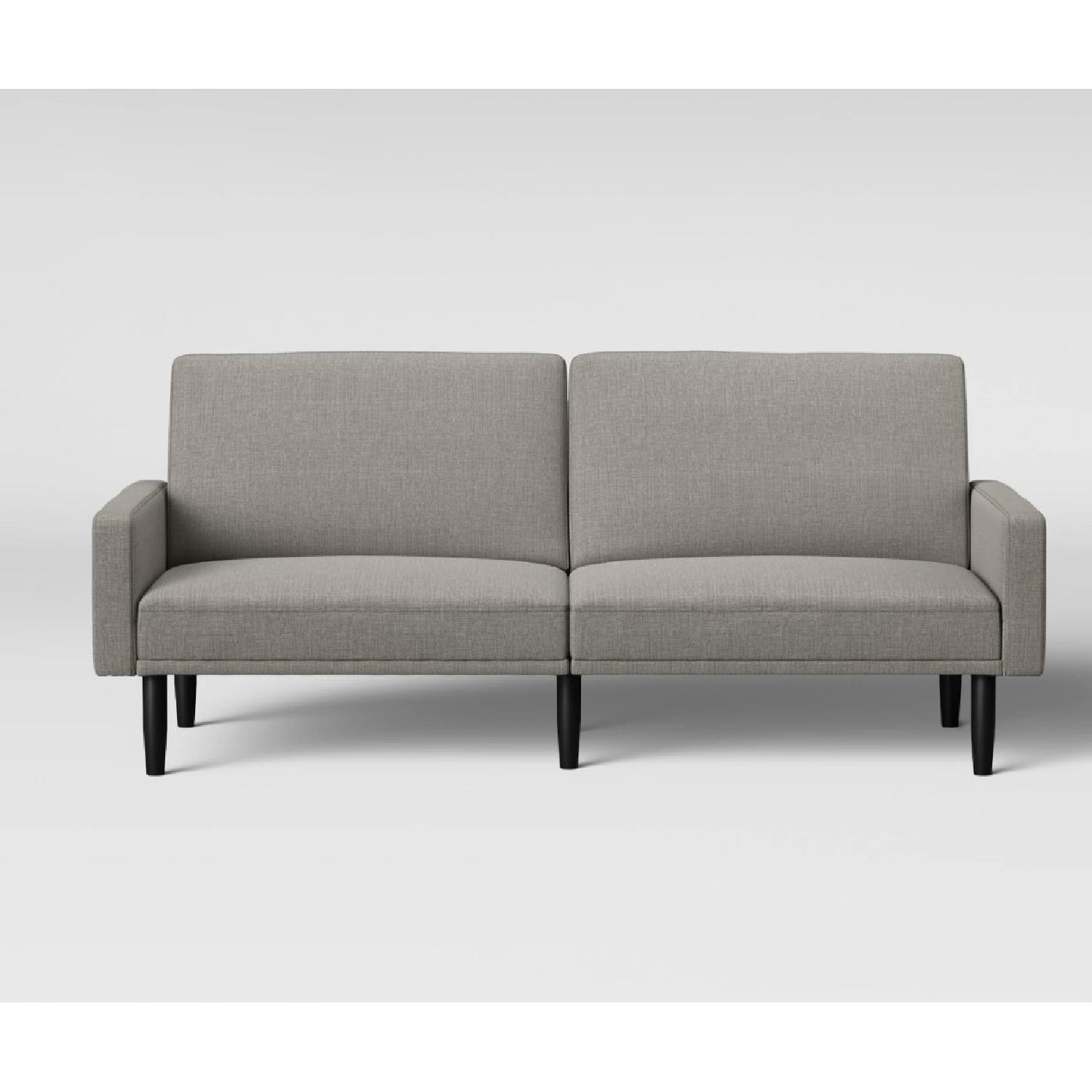 Target Light Gray Futon - image-1