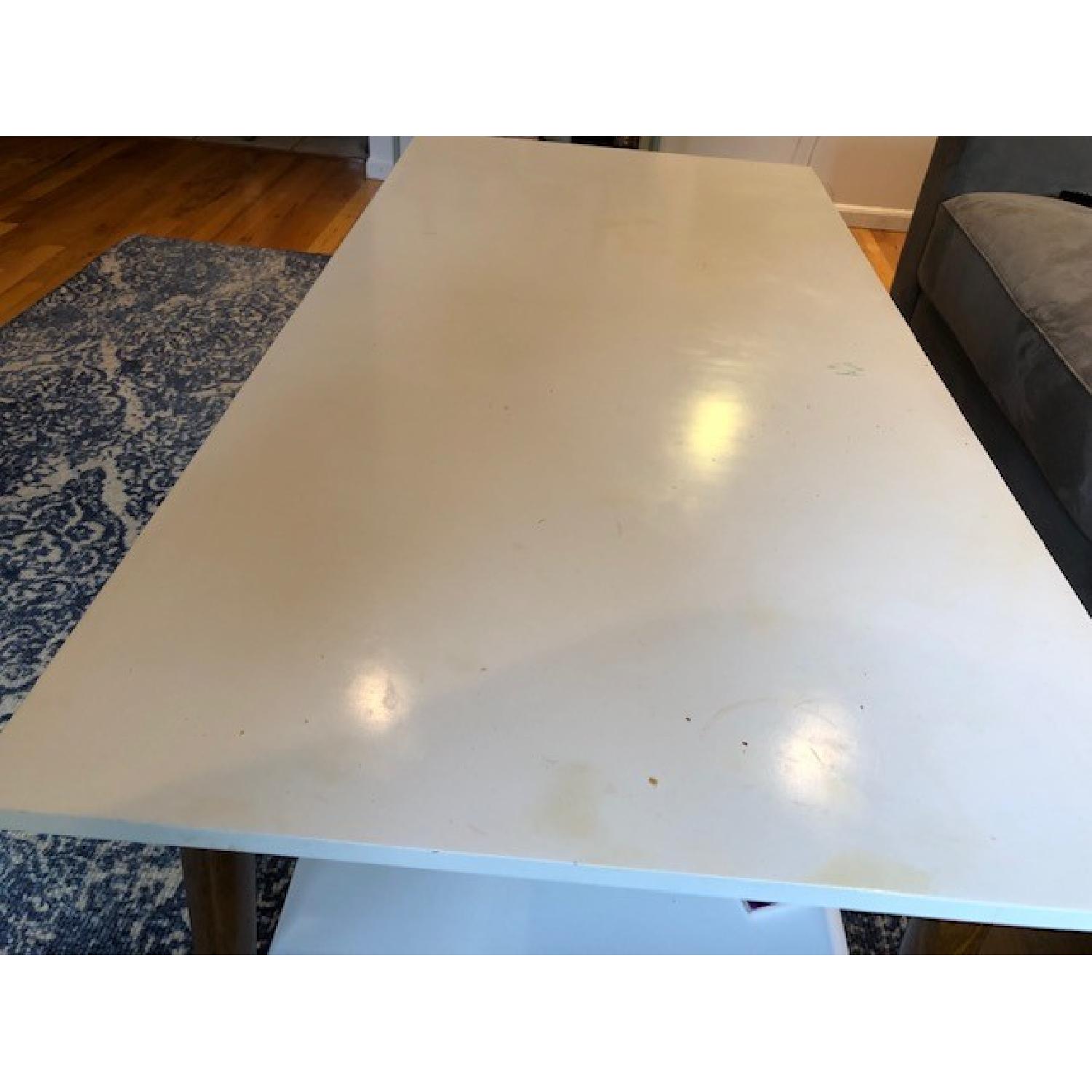 Target White Mid Century Modern Coffee Table - image-2