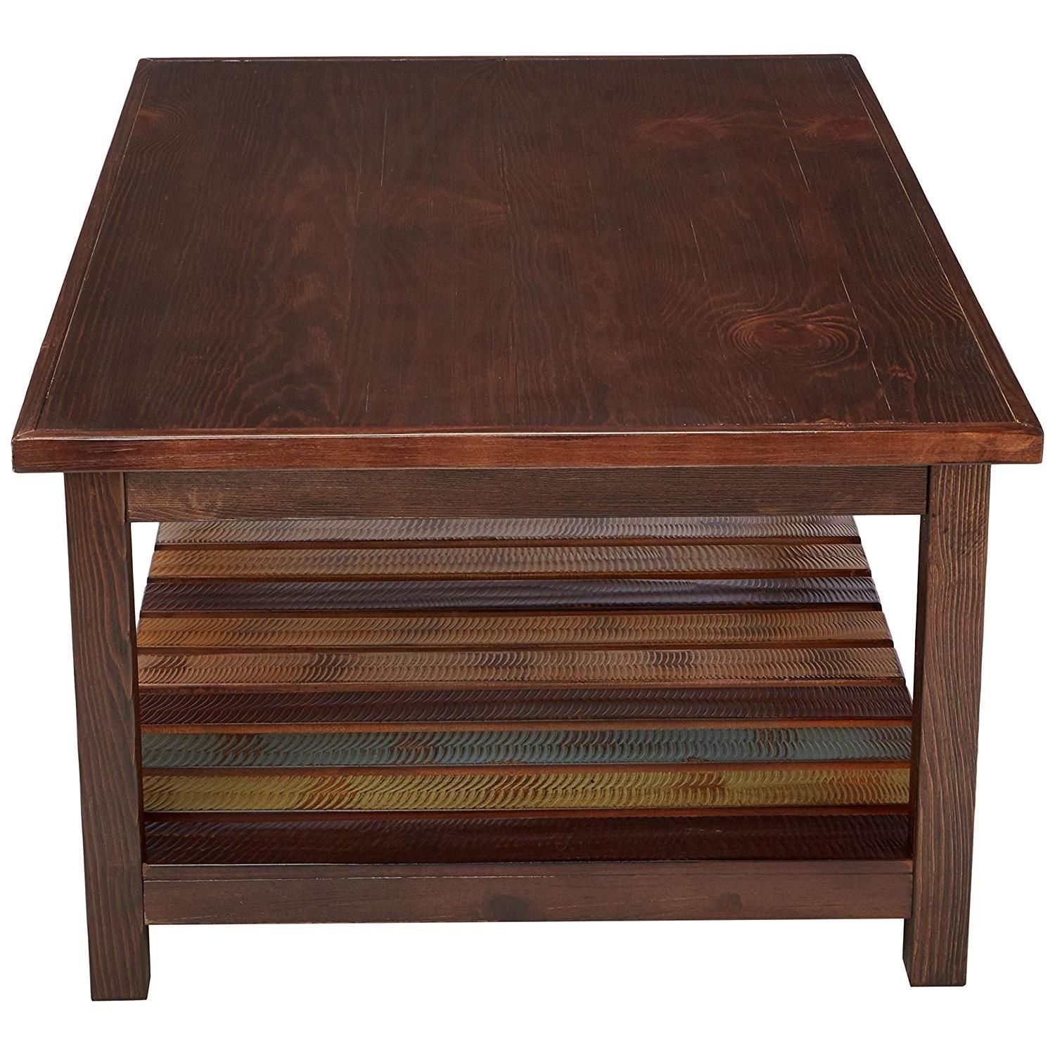 Ashley Rustic Brown Coffee Table - image-2