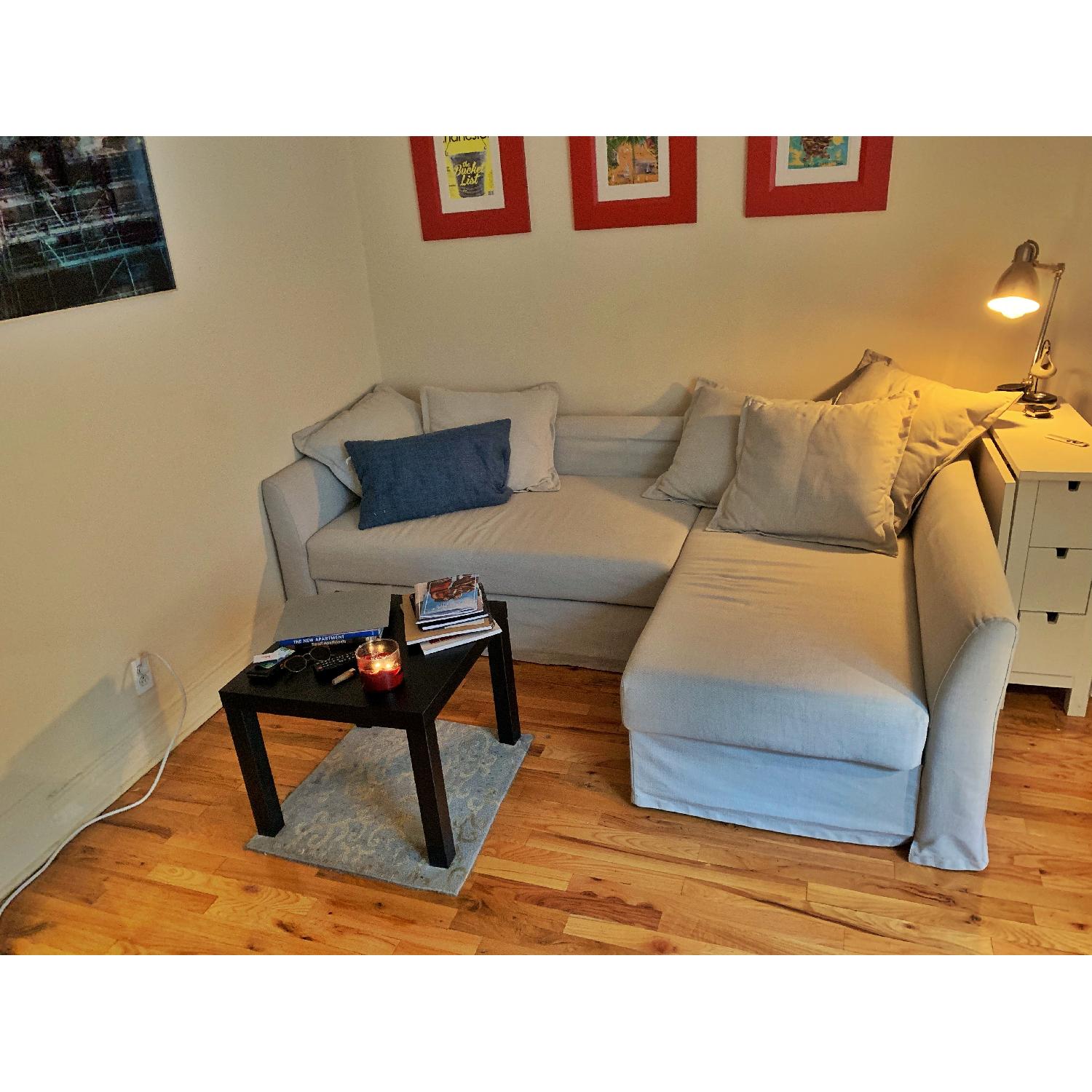 Ikea Sleeper Sectional Sofa w/ Chaise - image-1