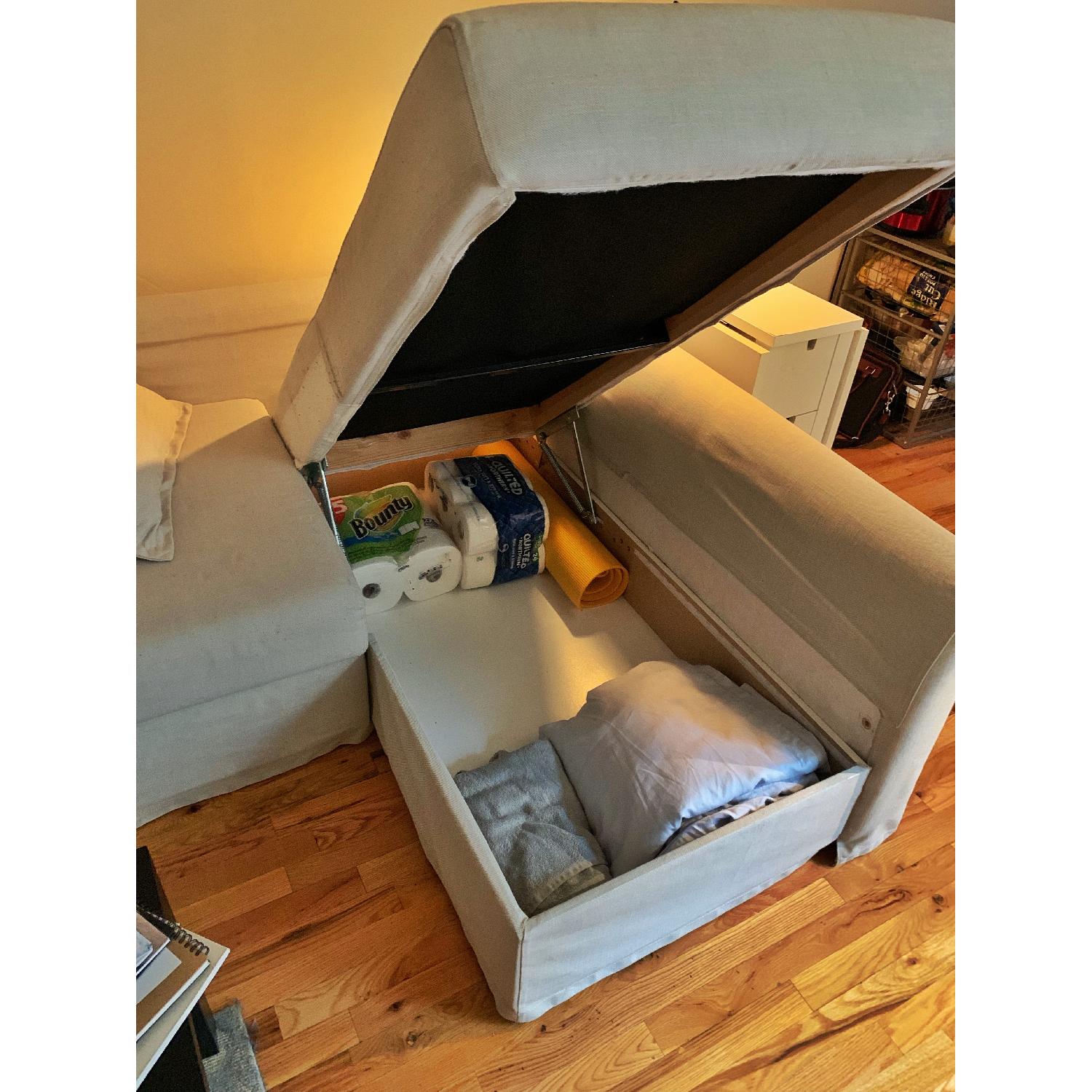 Ikea Sleeper Sectional Sofa w/ Chaise - image-3