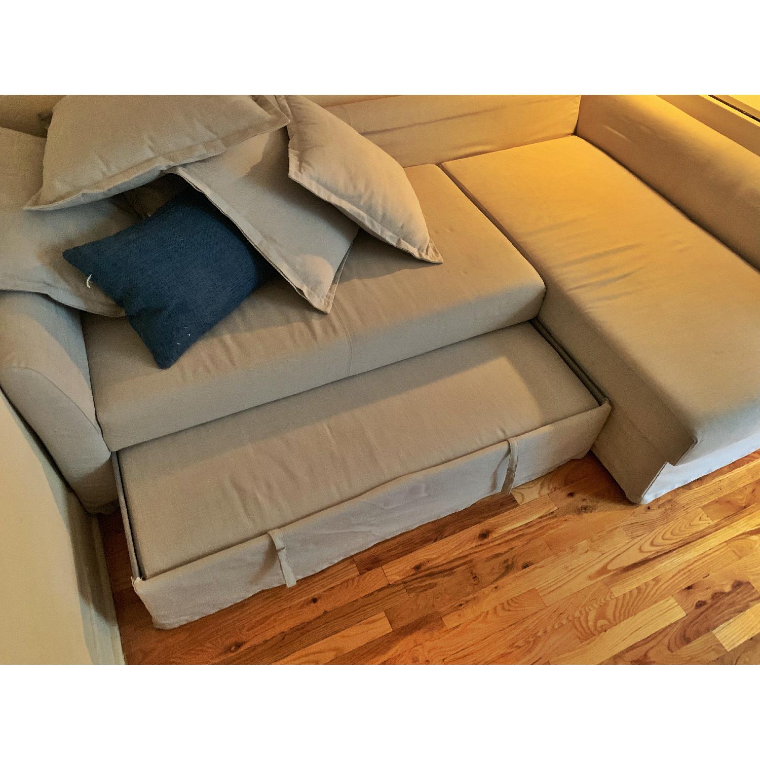 Ikea Sleeper Sectional Sofa w/ Chaise - image-4