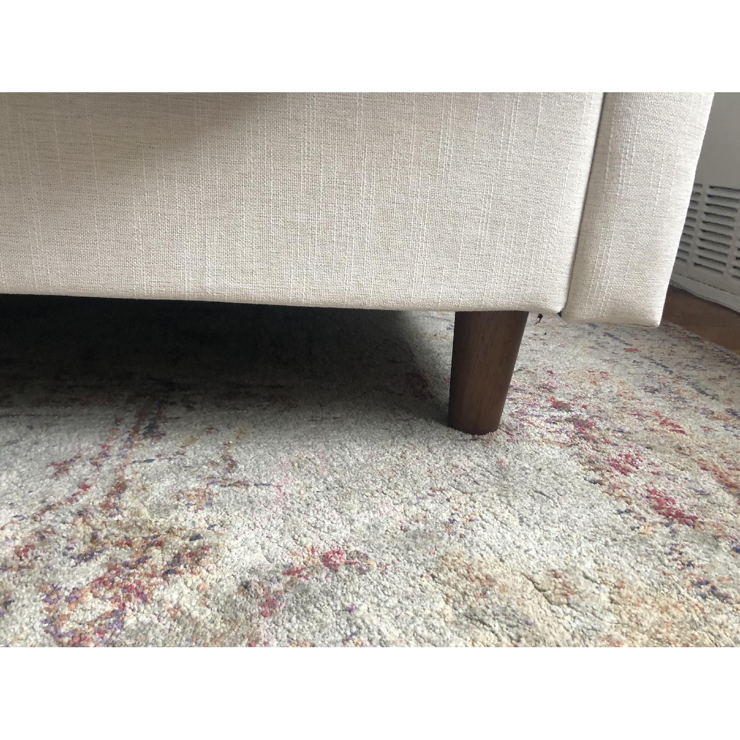 Living Spaces Dean Sand Upholstered Panel Bed - image-3