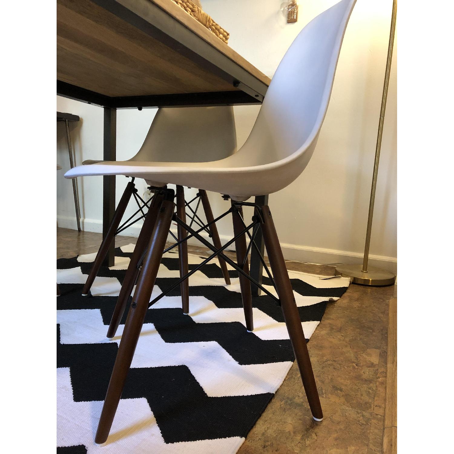 Eames Style Molded Plastic Dowel-Leg Side Chair - image-3