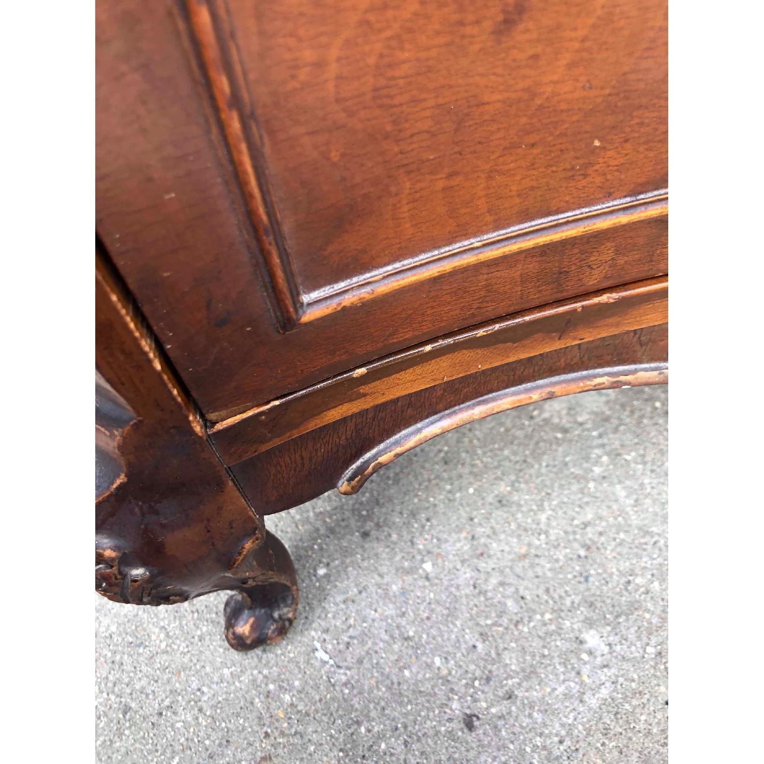 Antique 1930s Solid Wood Dresser w/ Original Handles - image-13