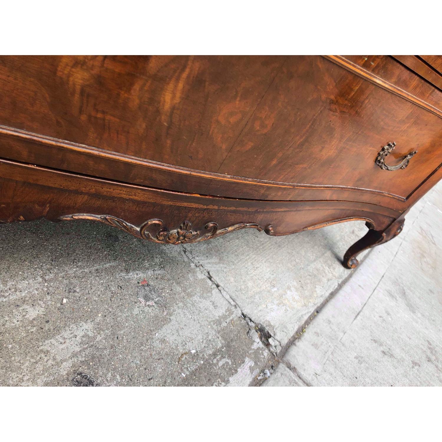 Antique 1930s Solid Wood Dresser w/ Original Handles - image-15