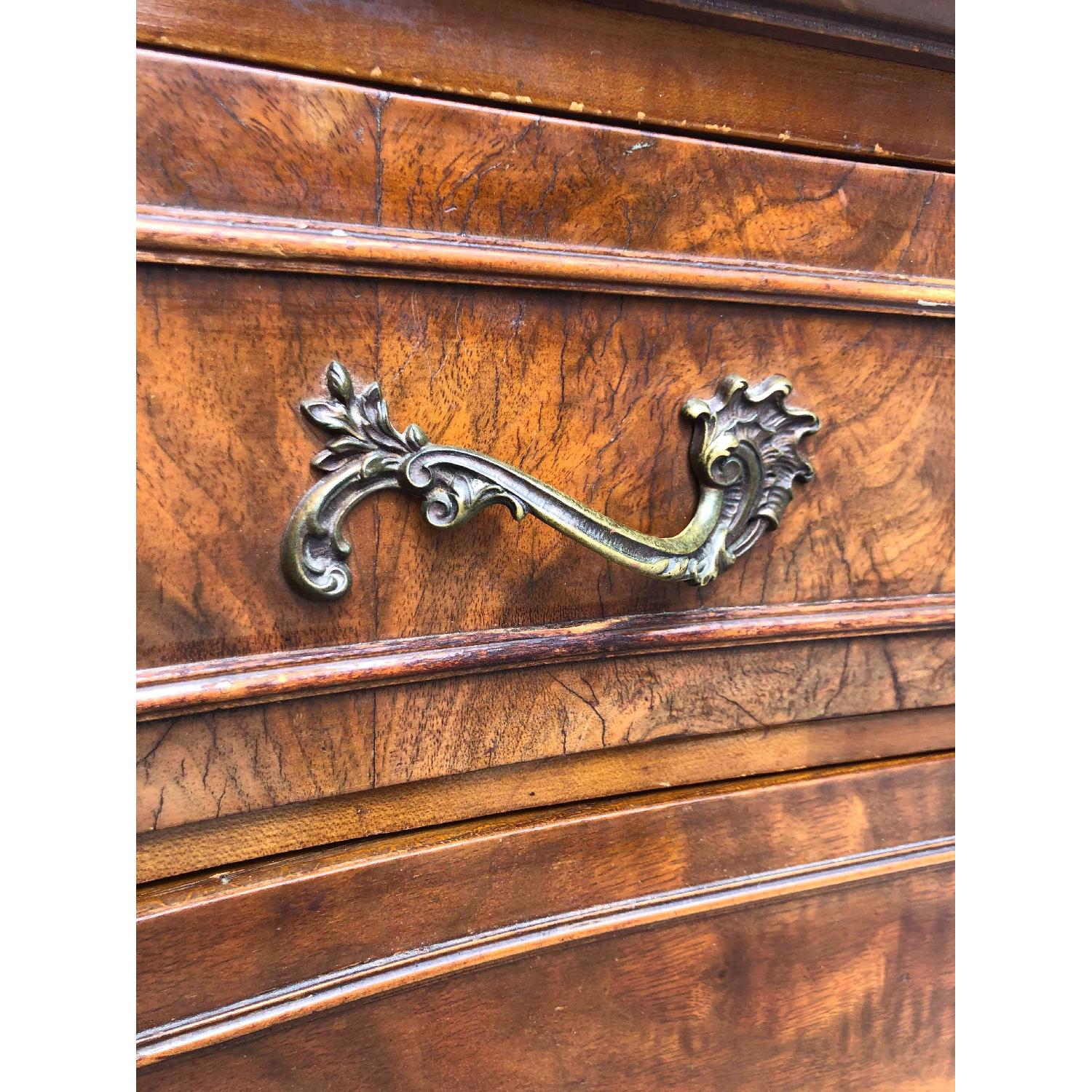 Antique 1930s Solid Wood Dresser w/ Original Handles - image-17